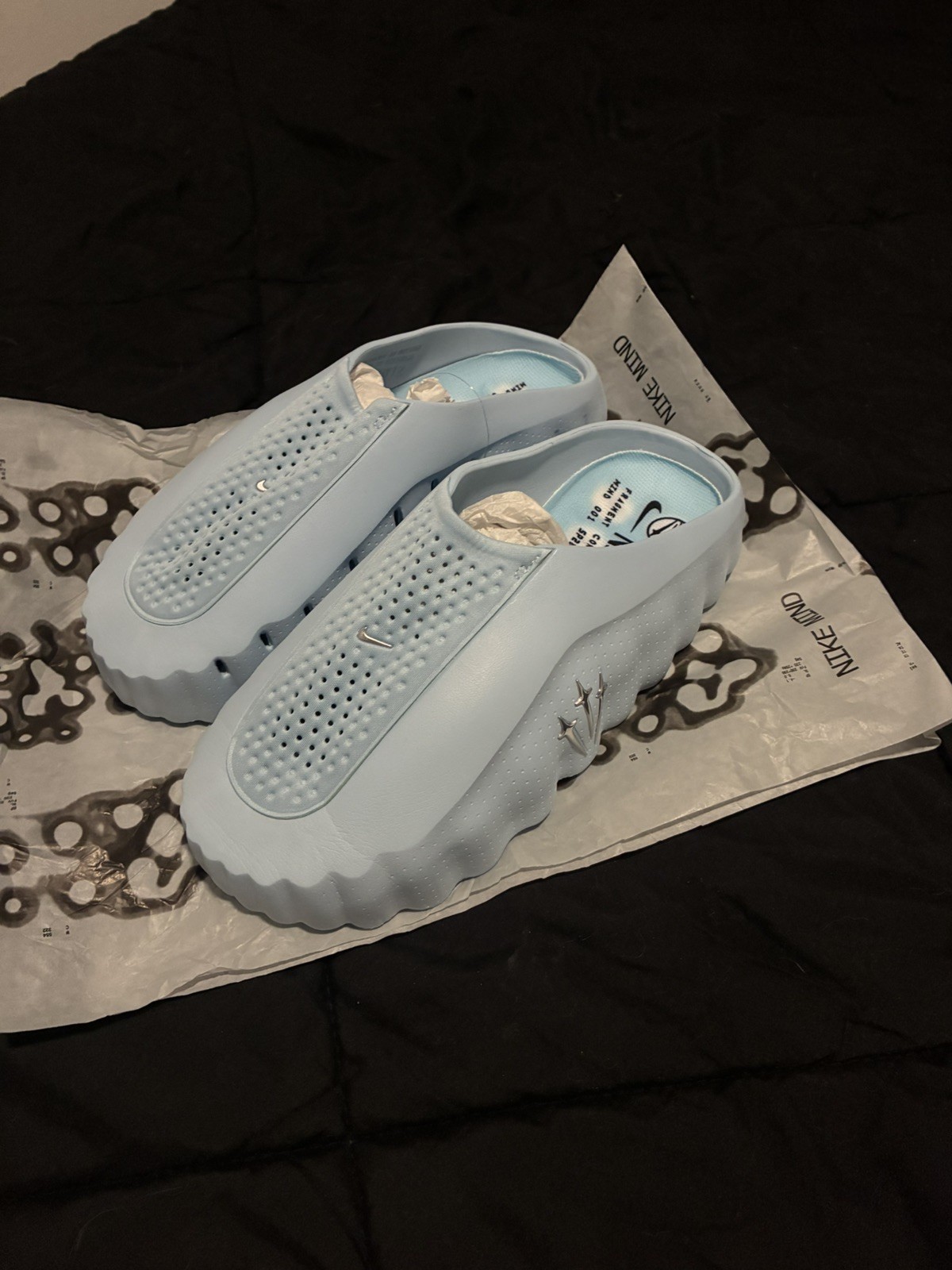 Drake’s Nocta x Nike Mind 001 Light Blue Slides Size 11 No Box