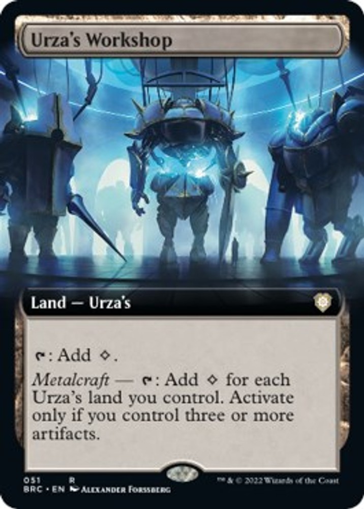 Urza\'s Workshop (Extended Art) - 51 - NM - Commander: The Brothers\' War Urza\'s Workshop (Extended Art) - 51 - NM - Commander: The Brothers\' War
