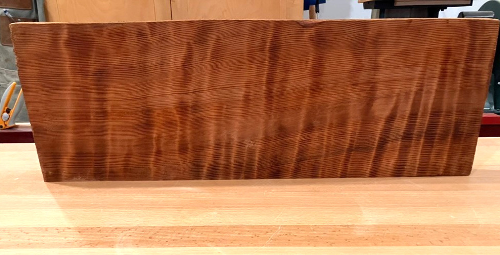 Salvaged Old Growth CURLY REDWOOD 24\