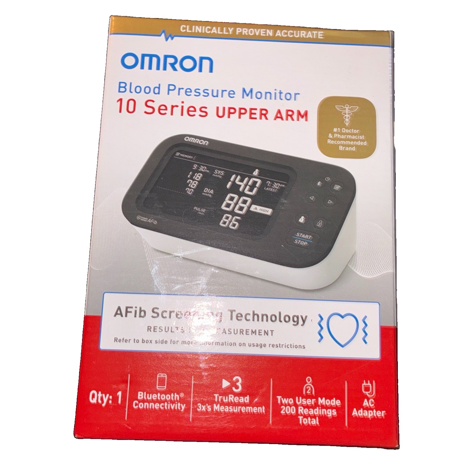 Omron BP7465 10 Series Upper Arm Blood Pressure Monitor w/AFib Screening 📸