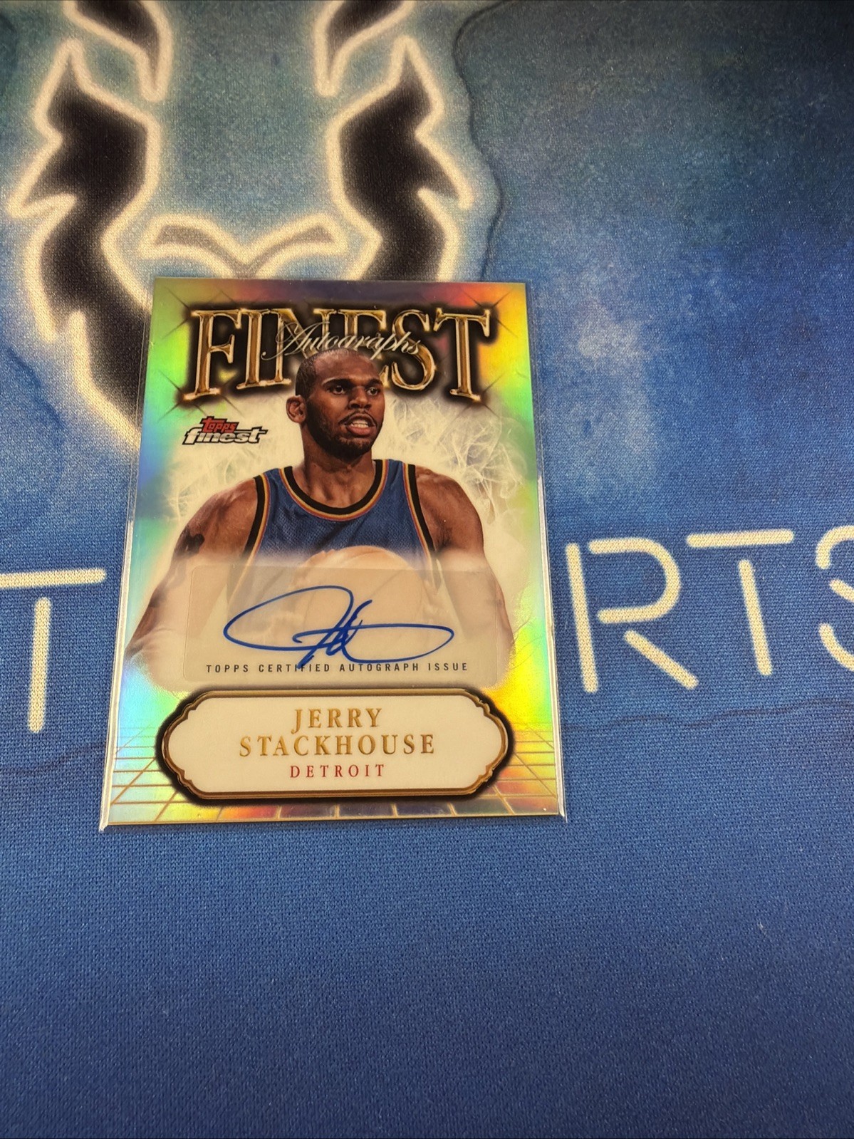 Jerry Stackhouse 2024-25 Topps Finest Autographs Refractor Parallel #FA-JST Auto