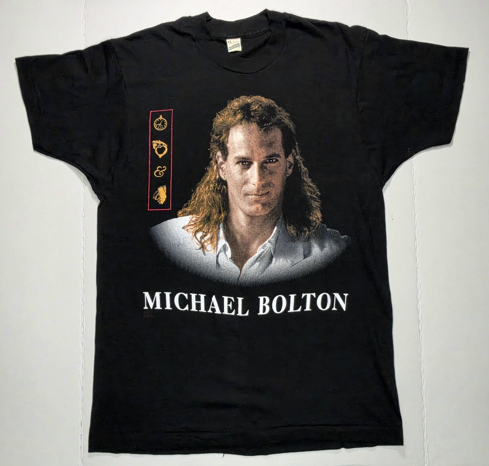 VINTAGE Michael Bolton 1993-1994 Holiday Tour T-Shirt Size L / XL New Unworn VINTAGE Michael Bolton 1993-1994 Holiday Tour T-Shirt Size L / XL New Unworn