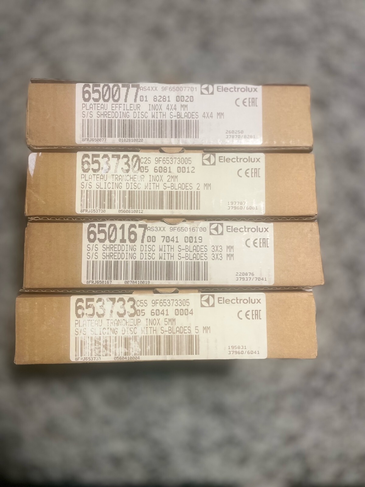 Electrolux Blades (Slicing / Shredding/ Cutting) ALL BRAND- NEW DIFFERENT MODELS