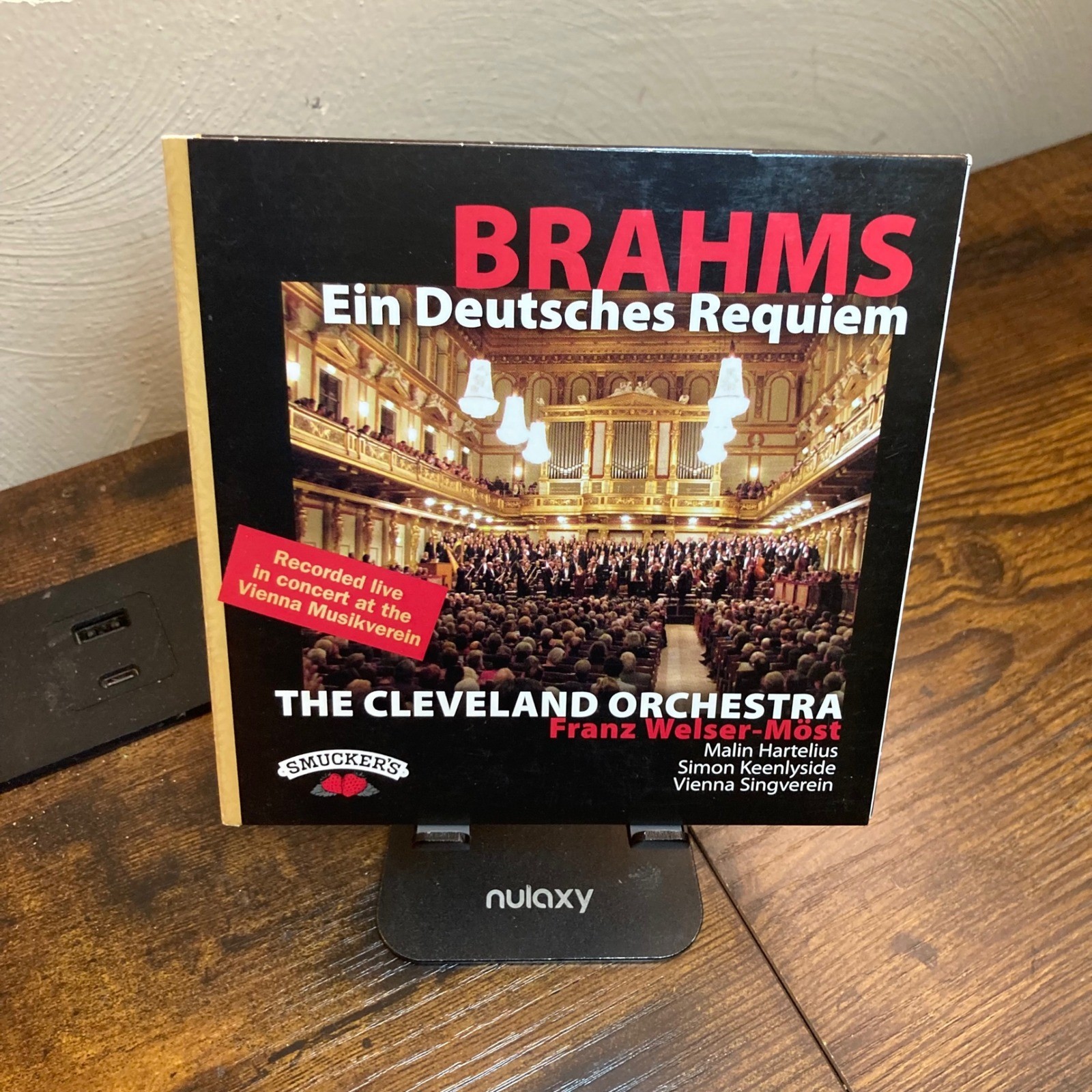 Brahms Ein Deutsches Requiem Cleveland Orchestra Franz Welser-Most Smucker's CD Brahms Ein Deutsches Requiem Cleveland Orchestra Franz Welser-Most Smucker's CD