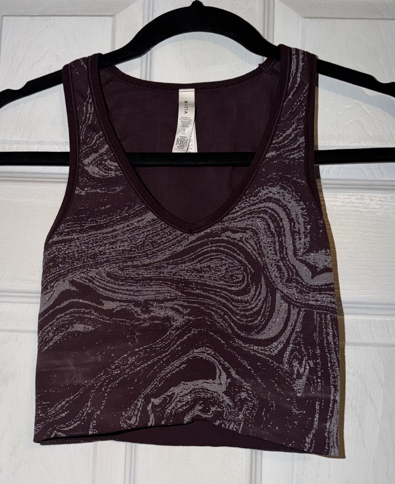 ATHLETA  Aurora Seamless Shine Crop Tank XS
