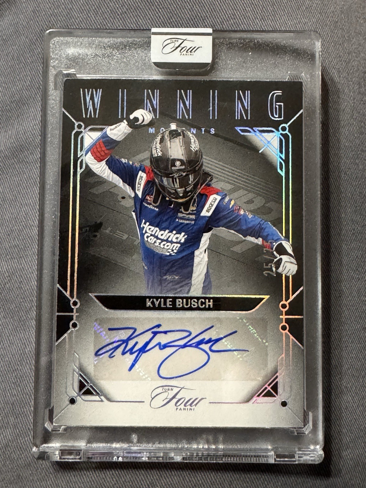 Kyle Busch 2026 Panini Turn Four Racing  Winning Moments Auto 25/75 WM-KBS