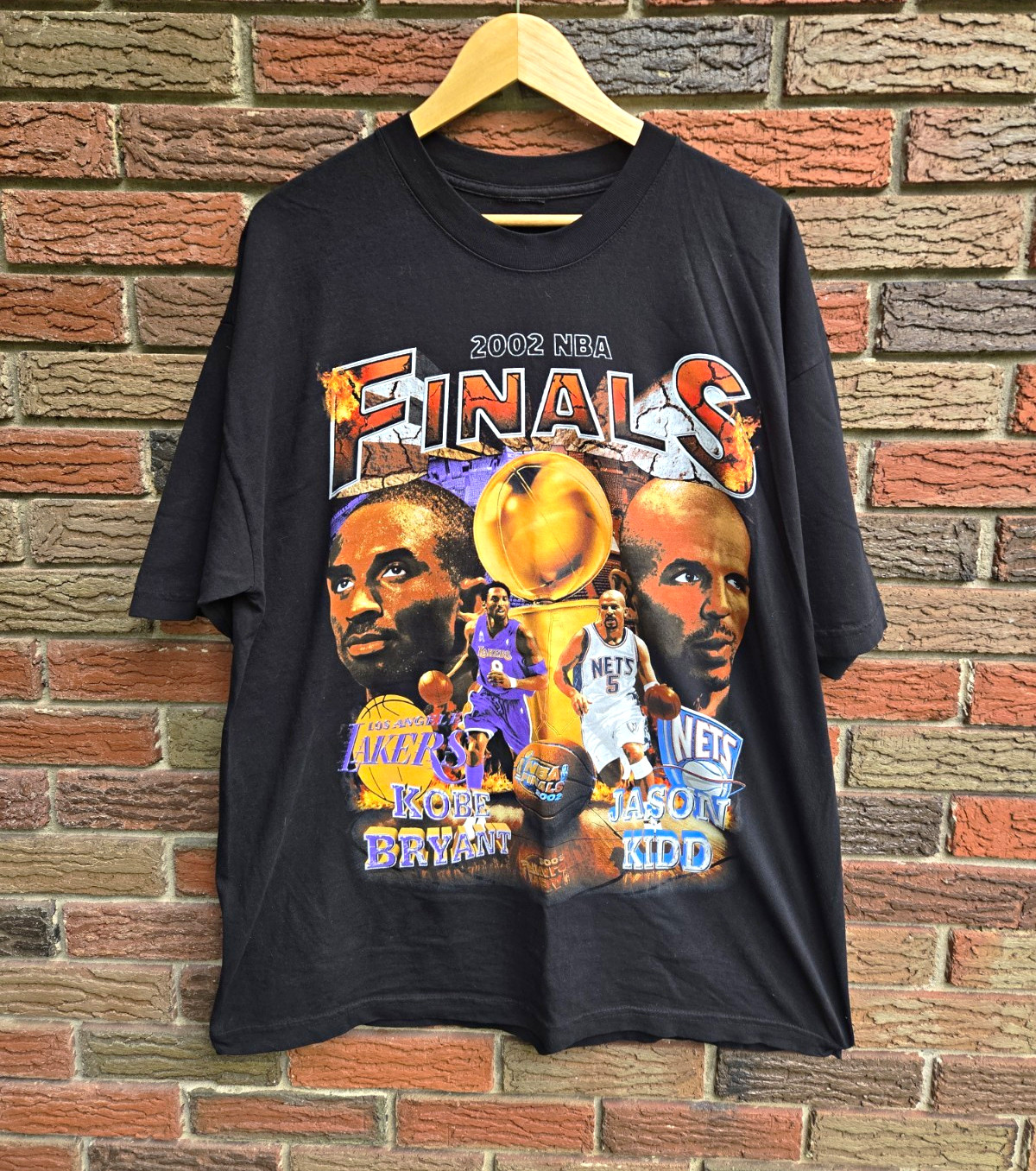 Vintage 2002 Kobe Bryant Jason Kidd NBA Finals T Shirt XL Vintage 2002 Kobe Bryant Jason Kidd NBA Finals T Shirt XL