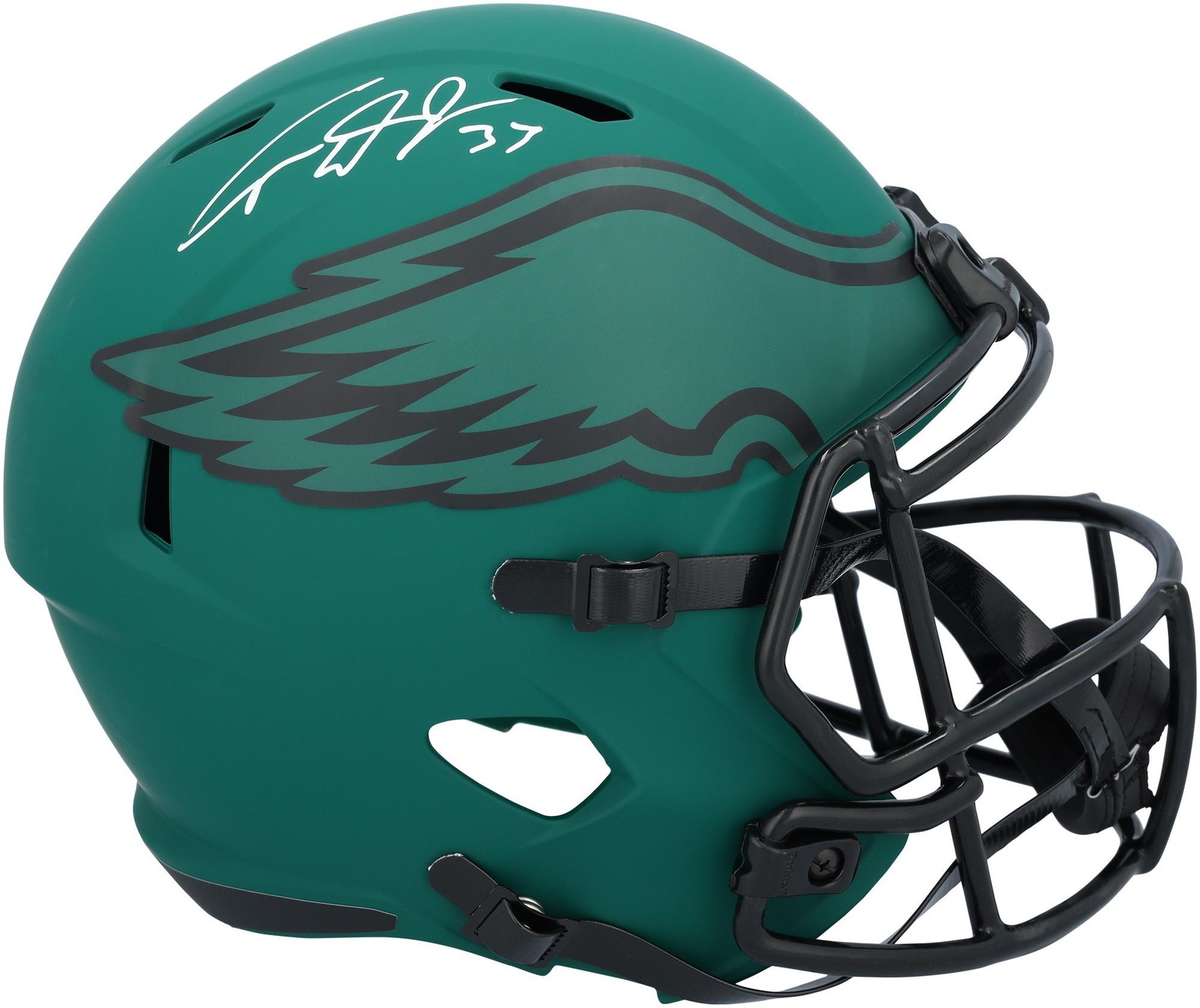 Cooper DeJean Philadelphia Eagles Autographed Riddell Rave Speed Replica Helmet