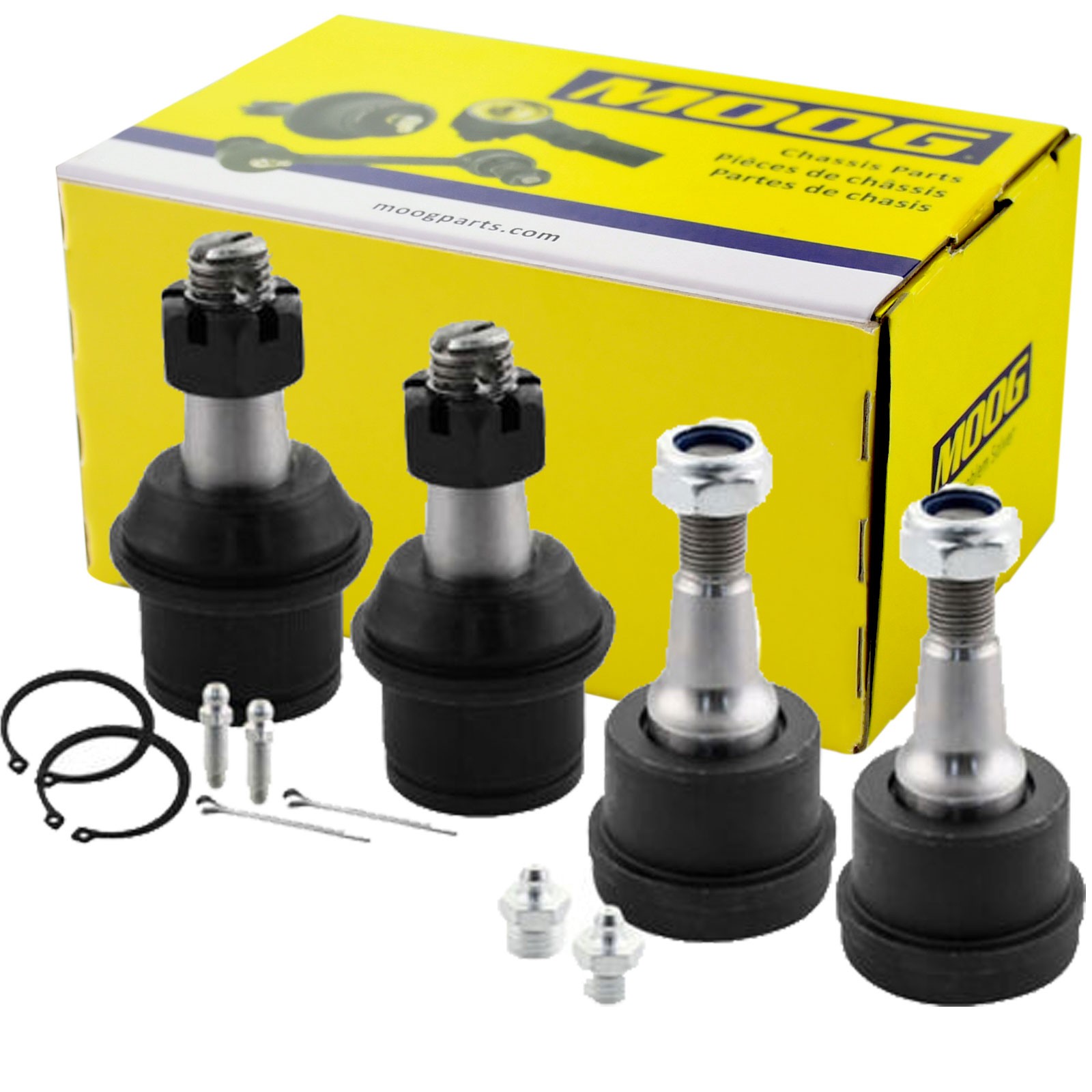 MOOG Front Lower and Upper Ball Joints for 2003-13 Dodge Ram 2500 3500 4WD MOOG Front Lower and Upper Ball Joints for 2003-13 Dodge Ram 2500 3500 4WD
