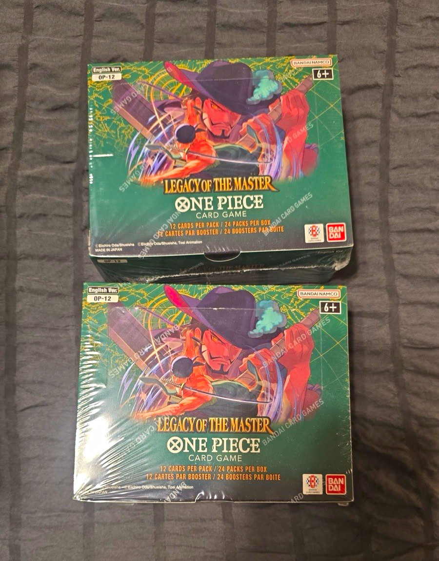 Bandai One Piece Card Game OP-12 Legacy of the Master Lot 2 Sealed Bandai One Piece Card Game OP-12 Legacy of the Master Lot 2 Sealed