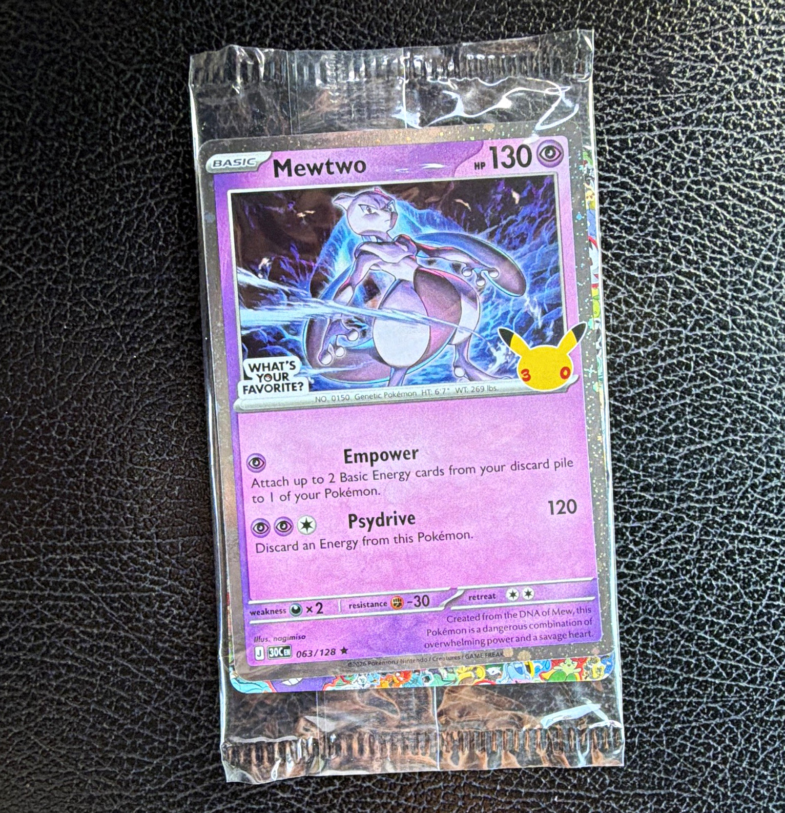 Target Pokemon Mewtwo promo 30th Anniversary (Sealed)
