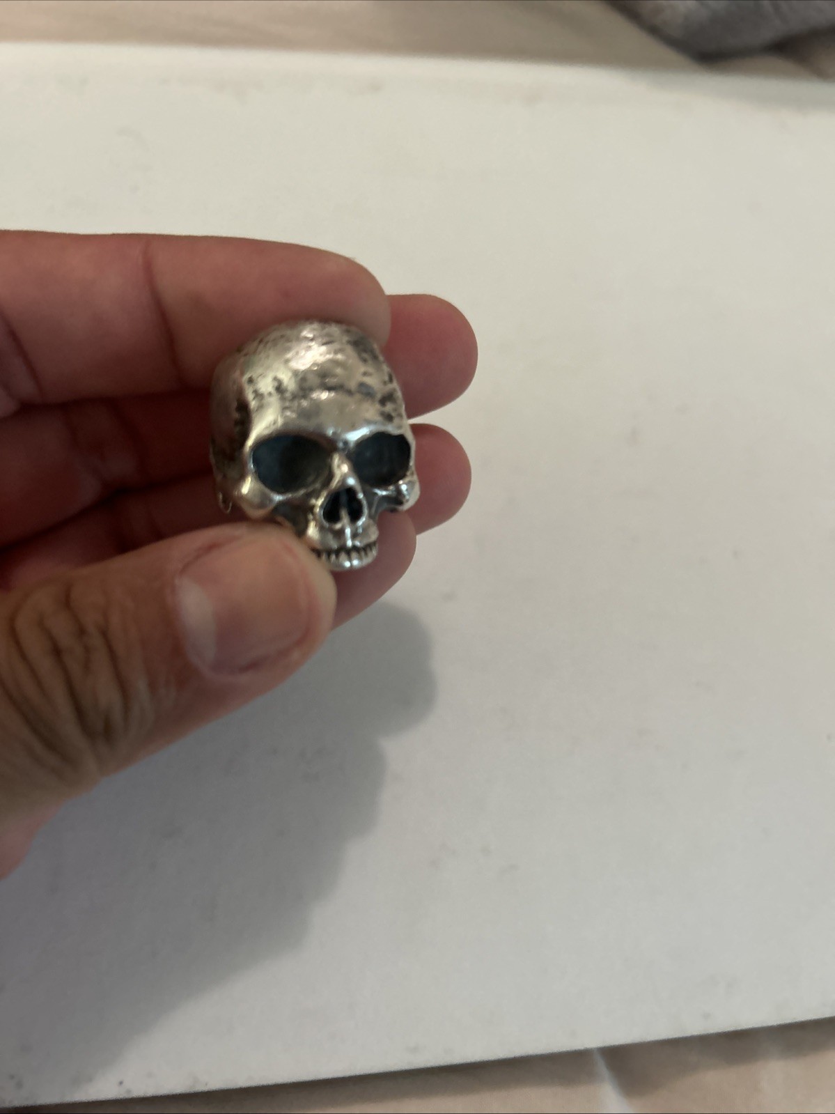 skull ring men silver 925 Super Heavy. Size 8. skull ring men silver 925 Super Heavy. Size 8.