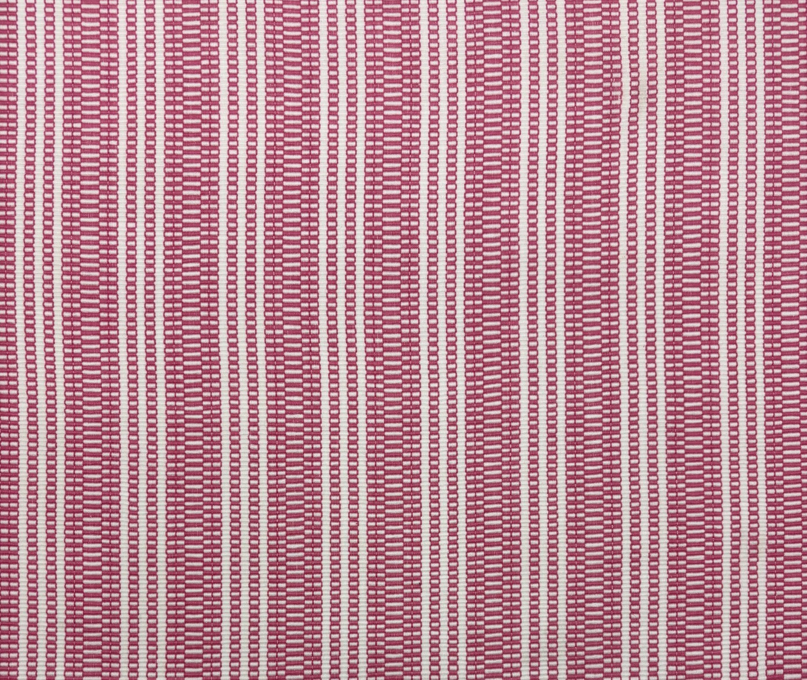 THIBAUT ANNA FRENCH REED STRIPE FUCHSIA PINK WHITE FABRIC REMNANT 33\