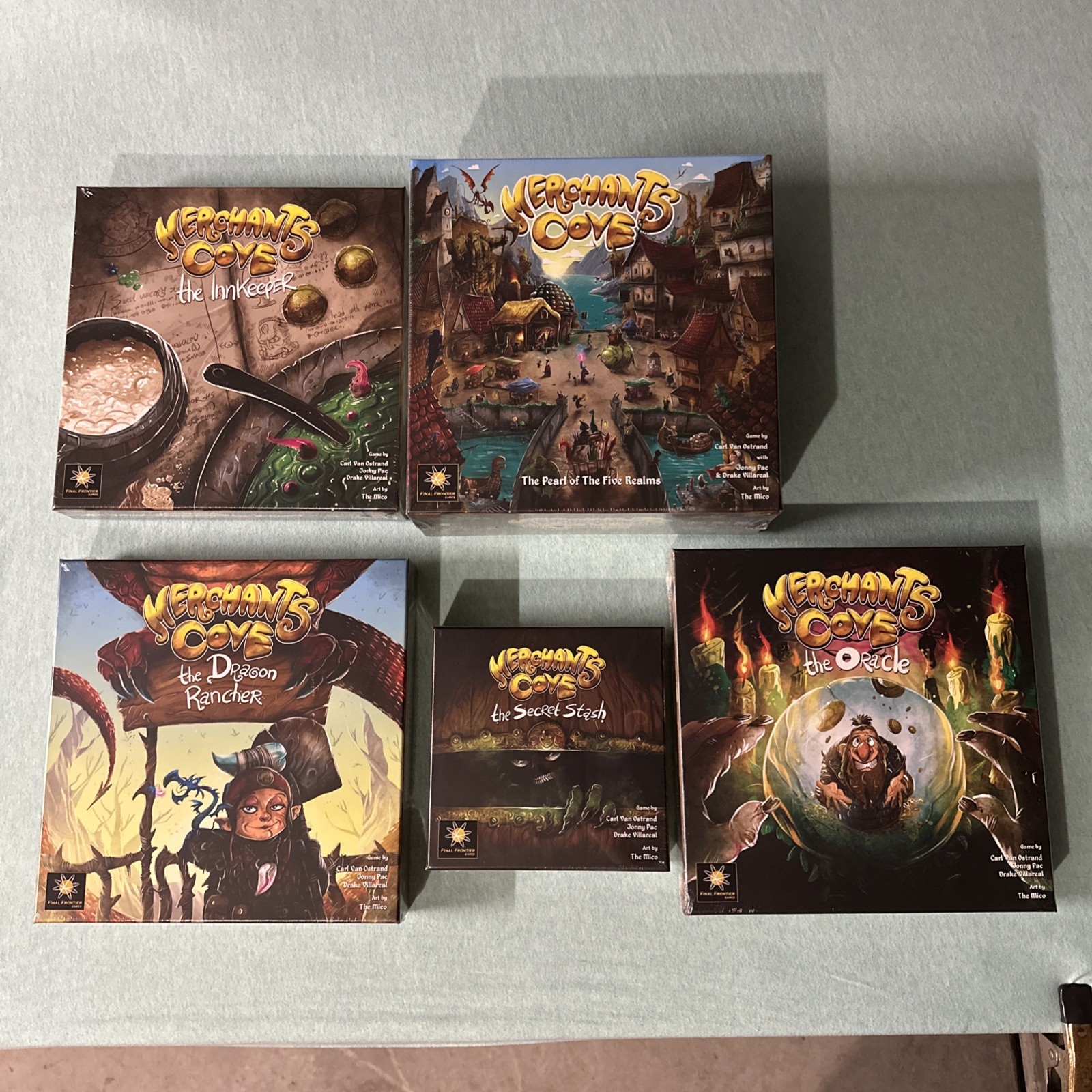 Final Frontier Games Merchants Cove Board Game + 4 EXP - All NIB / Sealed Final Frontier Games Merchants Cove Board Game + 4 EXP - All NIB / Sealed