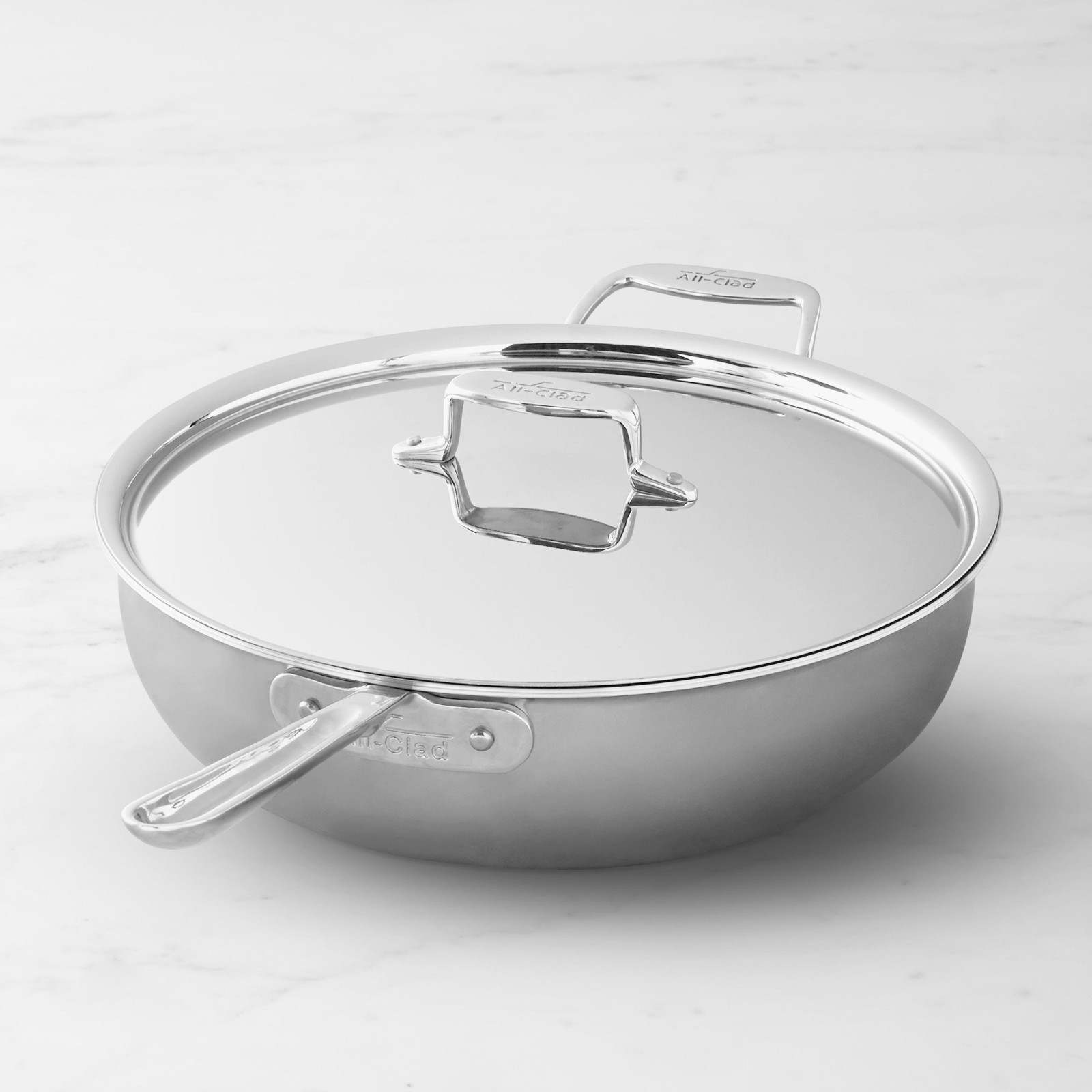 All-Clad D5® Polished Stainless-Steel Essential Pan, 4-Qt./6-Qt.