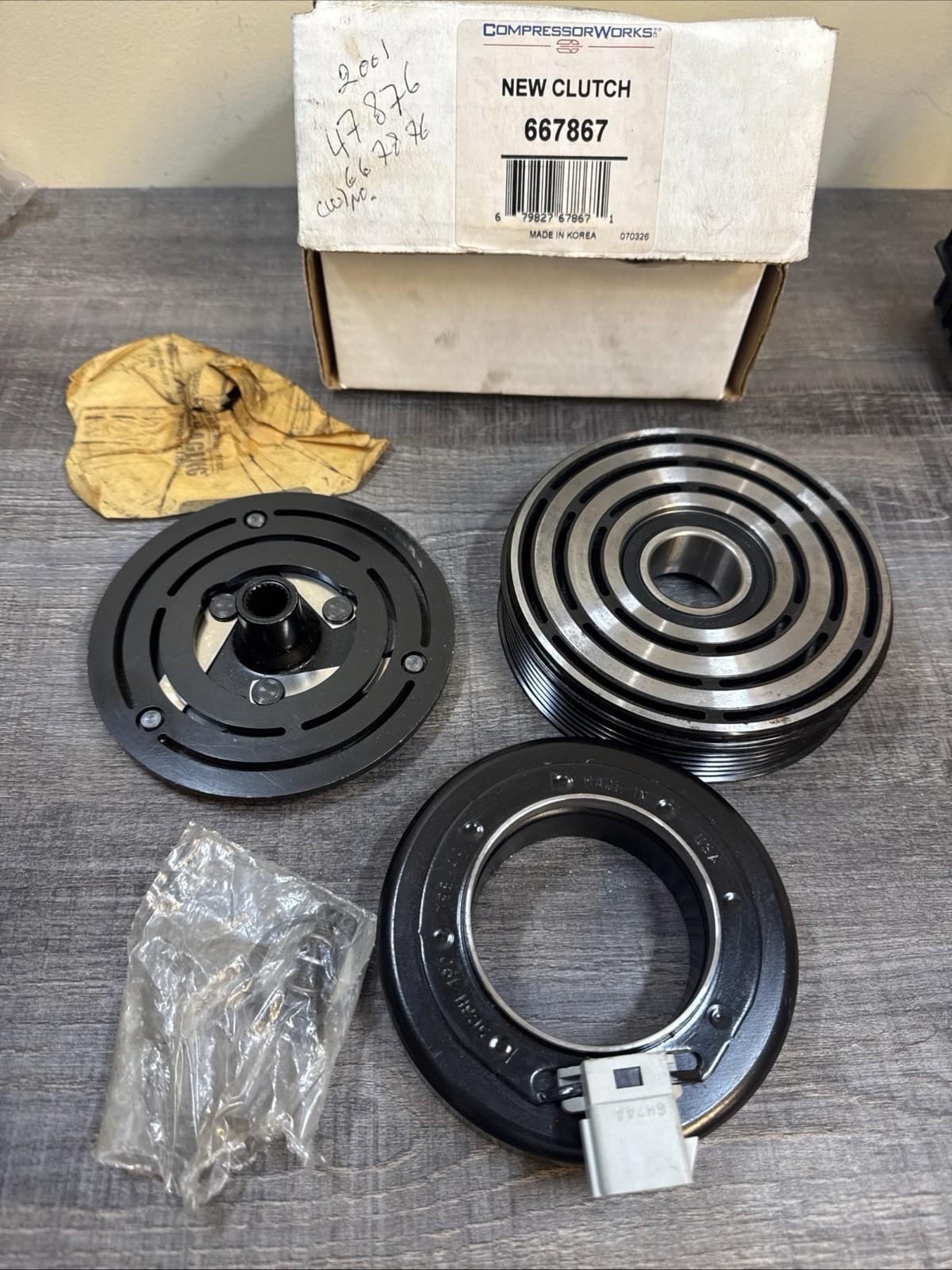 PREMUIM FOUR SEASONS A/C Compressor Clutch-New Clutch Assembly 4 Seasons 47867