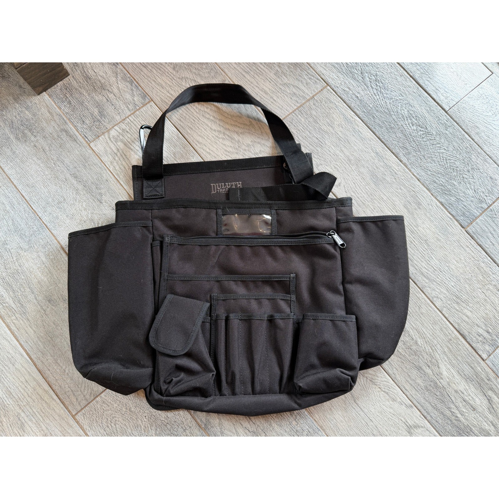 Duluth Trading Cab Commander Car Seat Organizer Tool Shoulder Bag Black NWOT