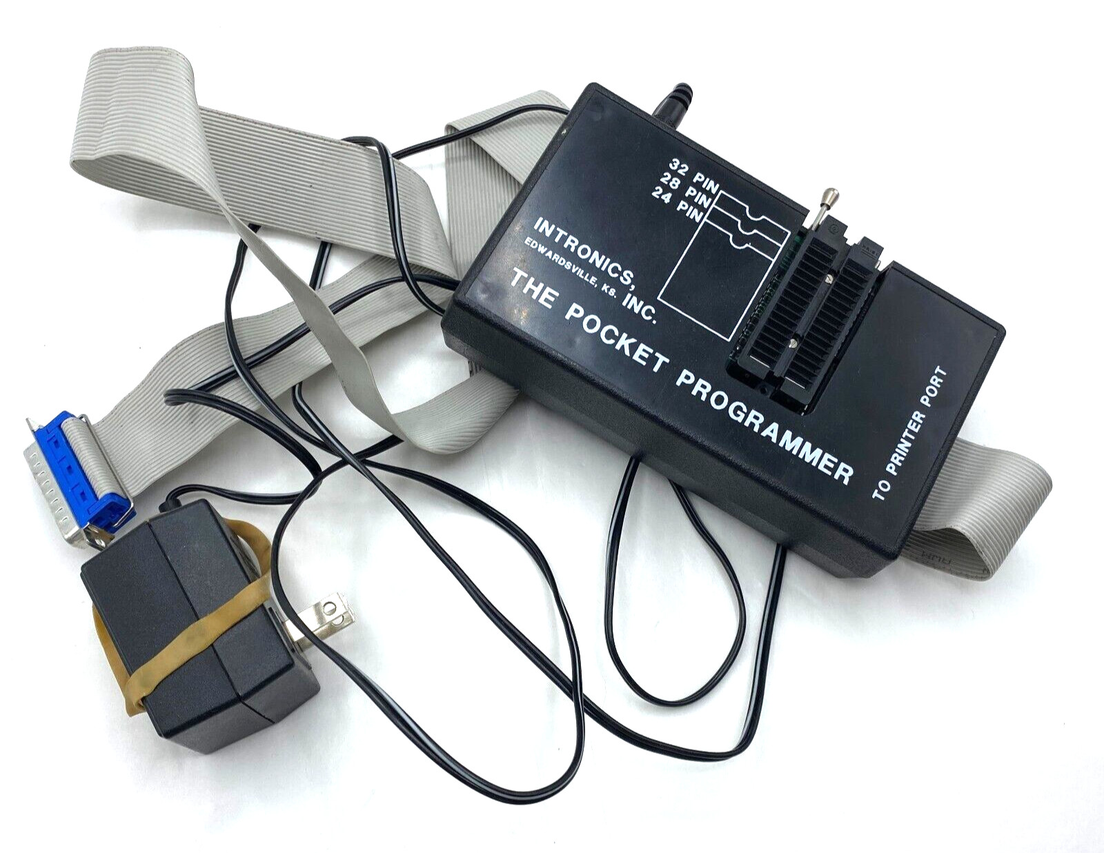 INTRONICS THE POCKET PROGRAMMER READING WRITING EPROM w/ PRINTER PORT RIBBON 🎯 INTRONICS THE POCKET PROGRAMMER READING WRITING EPROM w/ PRINTER PORT RIBBON 🎯