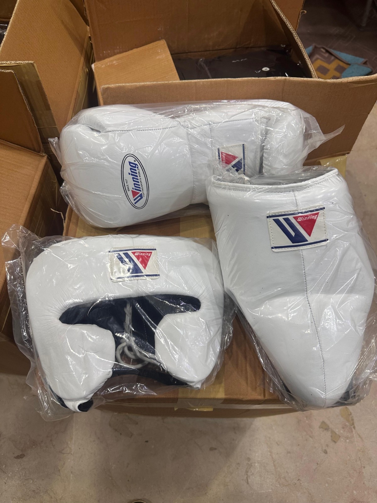 Leather Boxing Kit-Gloves , Head Guard, Groin Guard-Premium Boxing Set 10-16oz