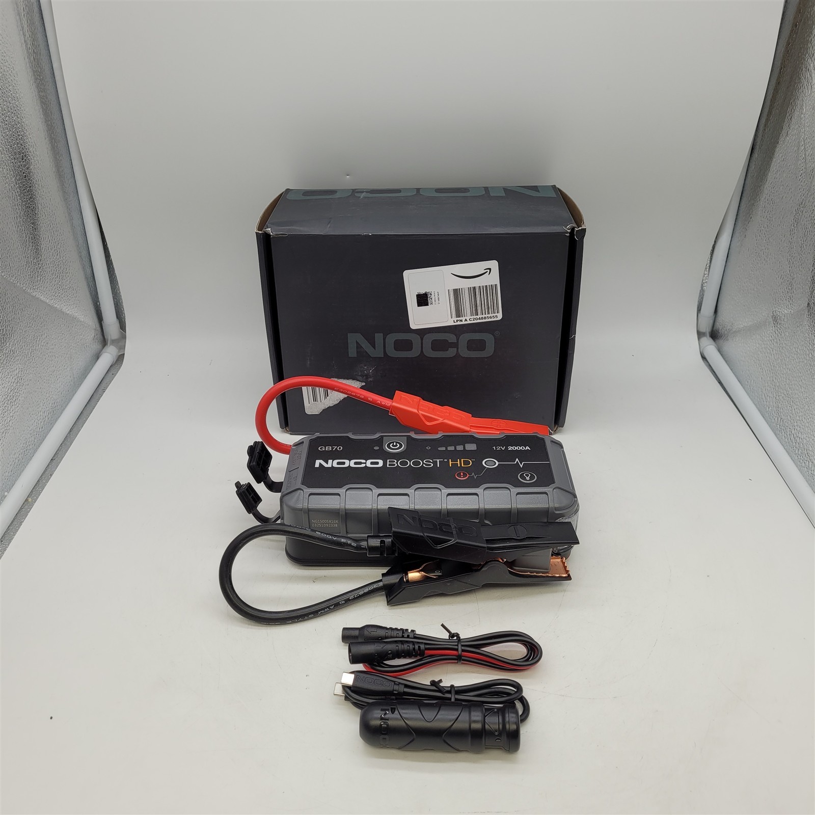 NOCO Boost GB70: 2000A UltraSafe 12V Jump Starter, Power Bank & Jumper Cables NOCO Boost GB70: 2000A UltraSafe 12V Jump Starter, Power Bank & Jumper Cables