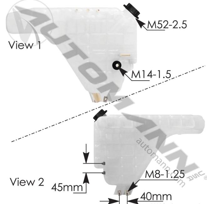 Replaces 4062312C1  2512250C91 INTERNATIONAL LT RESERVOIR TANK ,  MN