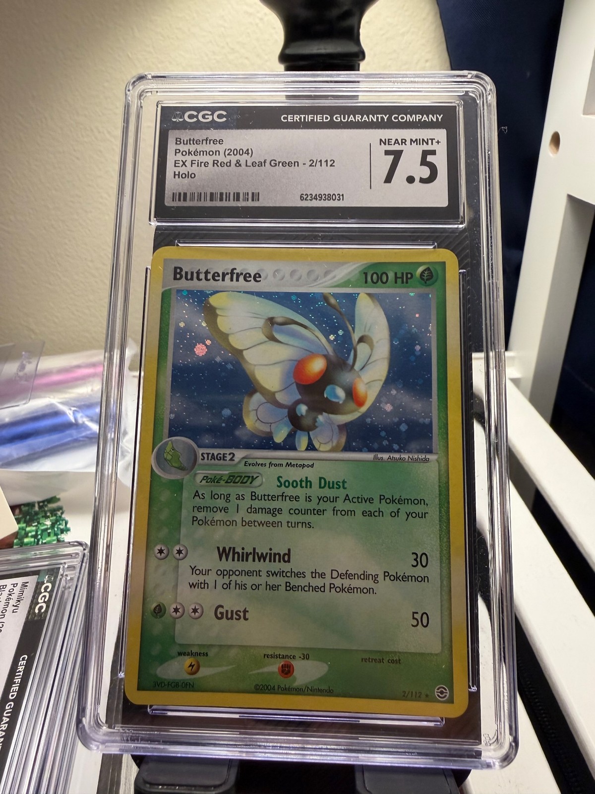 EX FireRed & LeafGreen #2/112 Butterfree CGC 7.5 EX FireRed & LeafGreen #2/112 Butterfree CGC 7.5