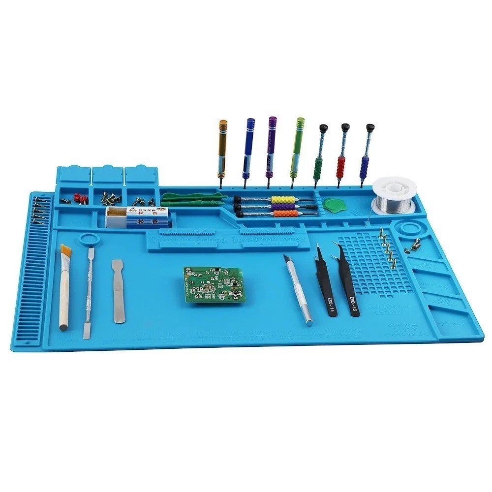 Magnetic Heat Silicone Pad Desk Mat Soldering Repair Anti-Static Magnetic Mat Magnetic Heat Silicone Pad Desk Mat Soldering Repair Anti-Static Magnetic Mat