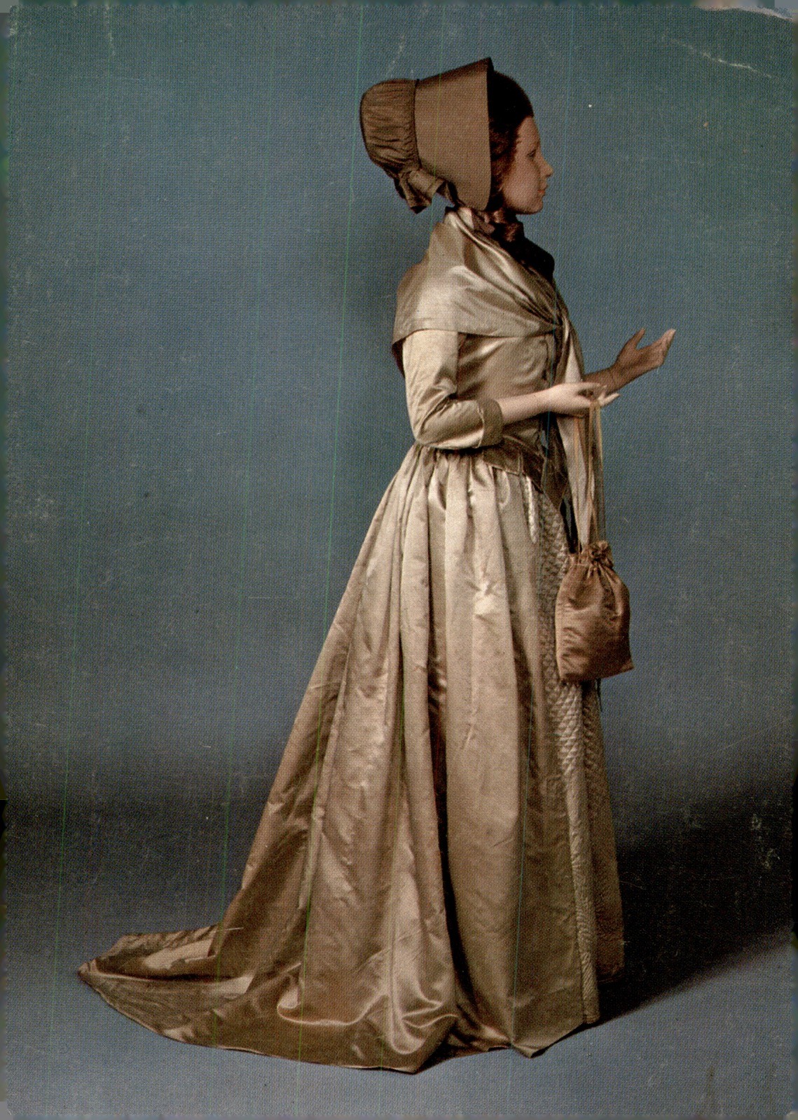 1976 BICENTENNIAL 1799 QUAKER WEDDING DRESS Religious History COLONIAL FASHION 1976 BICENTENNIAL 1799 QUAKER WEDDING DRESS Religious History COLONIAL FASHION