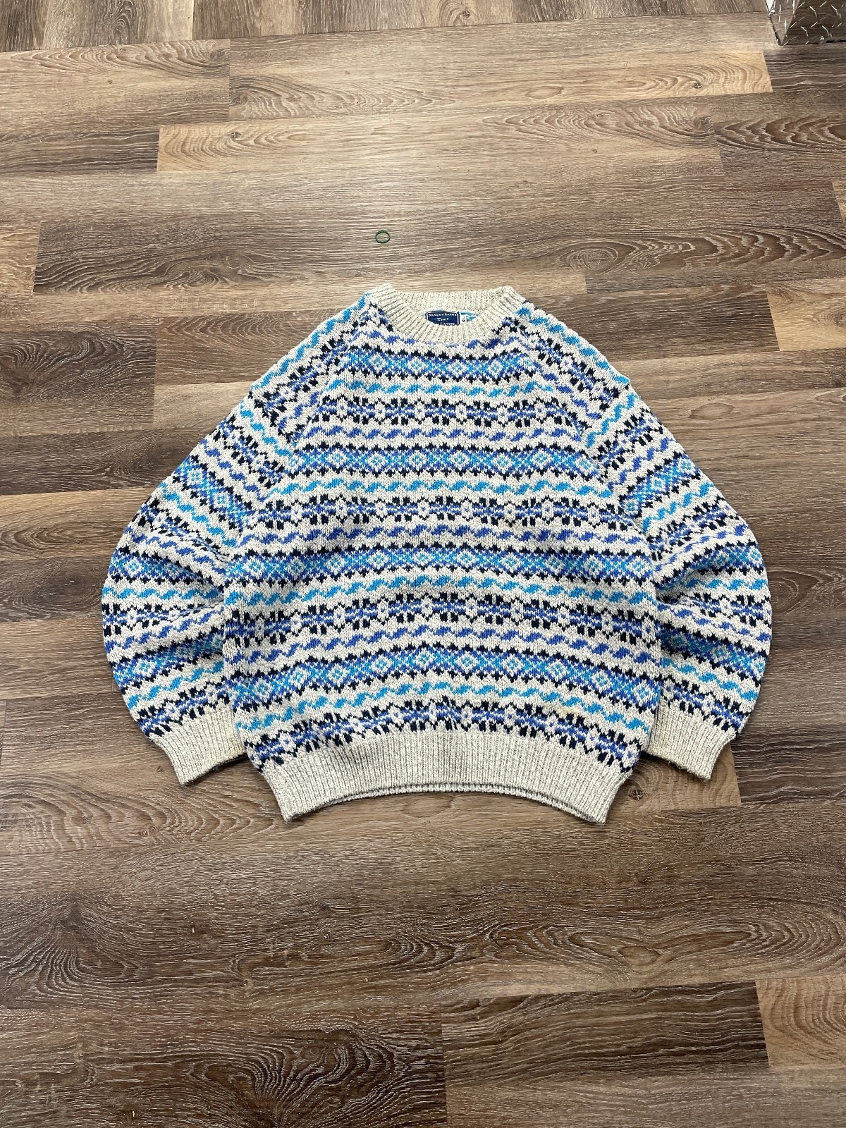 Vintage 1990s Susquehanna Trail Outfitters Geometric Grandpa Sweater Vintage 1990s Susquehanna Trail Outfitters Geometric Grandpa Sweater