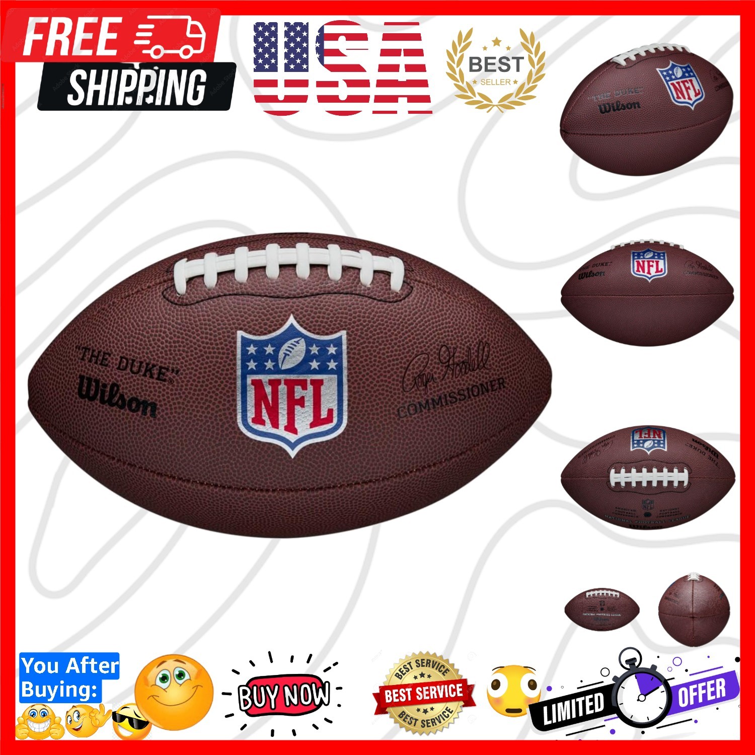 NFL Authentic Footballs - The Duke NFL Authentic Footballs - The Duke