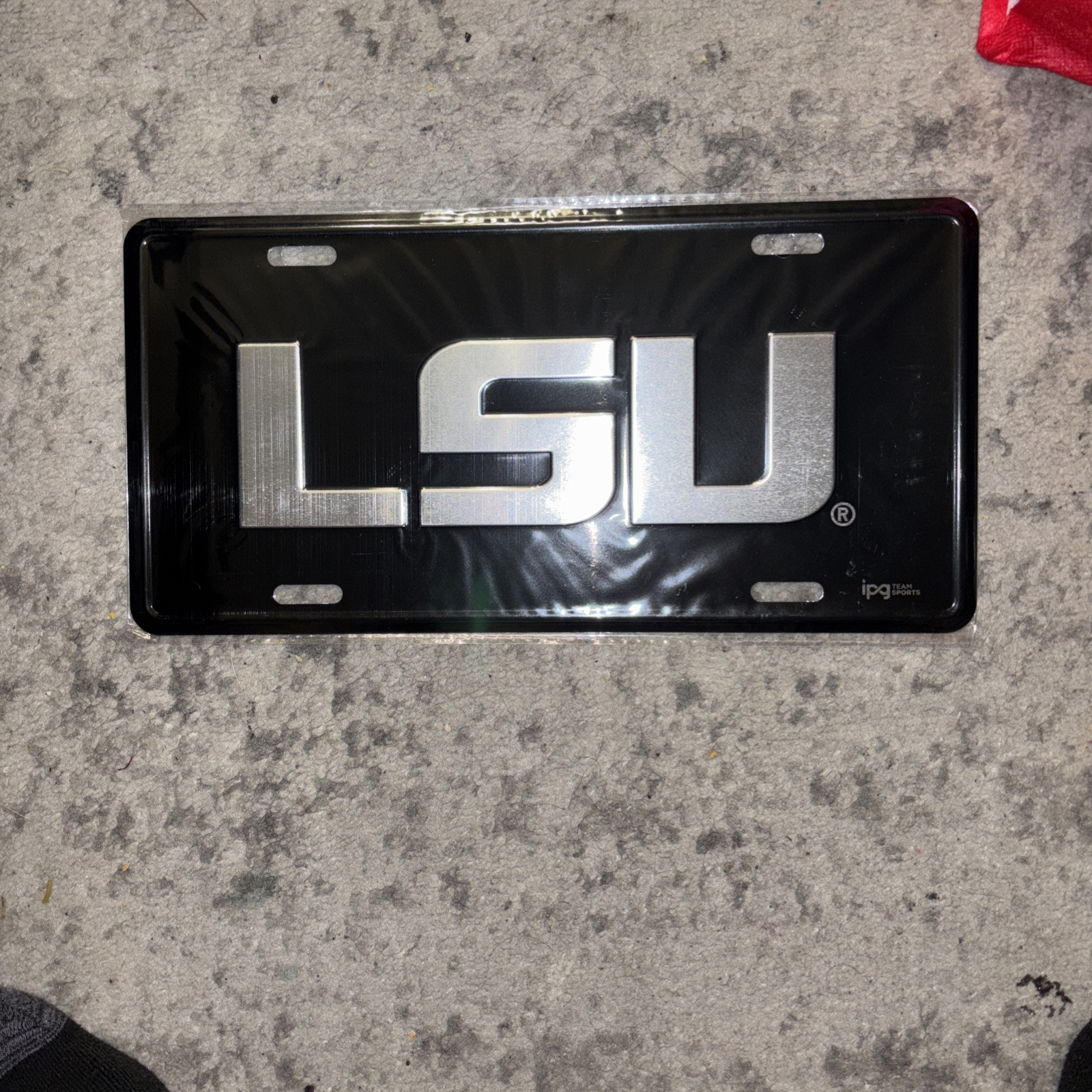 LSU Tigers Black Laser Cut License Plate Auto Tag, Made in the USA LSU Tigers Black Laser Cut License Plate Auto Tag, Made in the USA