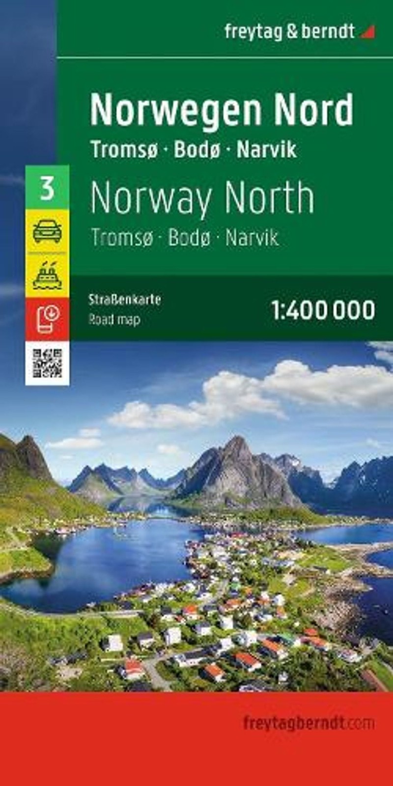 Norway North - Road Map: Tromso - Bodo - Narvik by freytag & berndt Folded Book