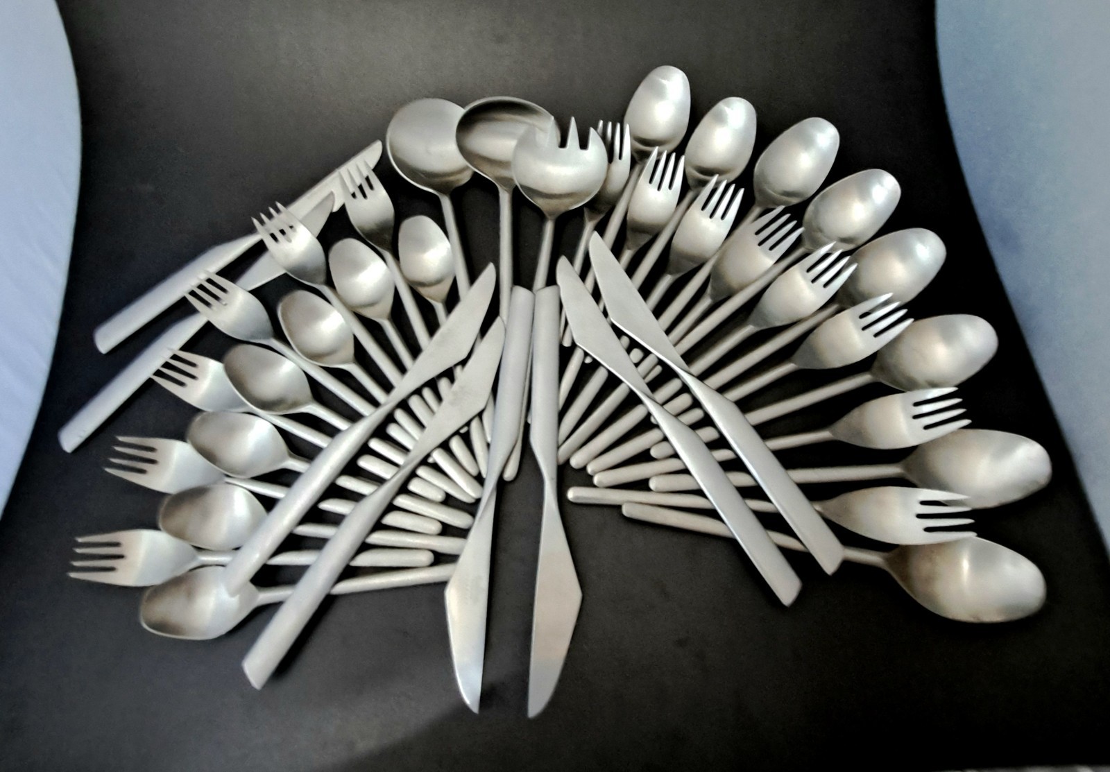 Rosenthal Composition S 40 PC Stainless Flatware MCM AUSTRIA GER STUDIO Wirkkala Rosenthal Composition S 40 PC Stainless Flatware MCM AUSTRIA GER STUDIO Wirkkala