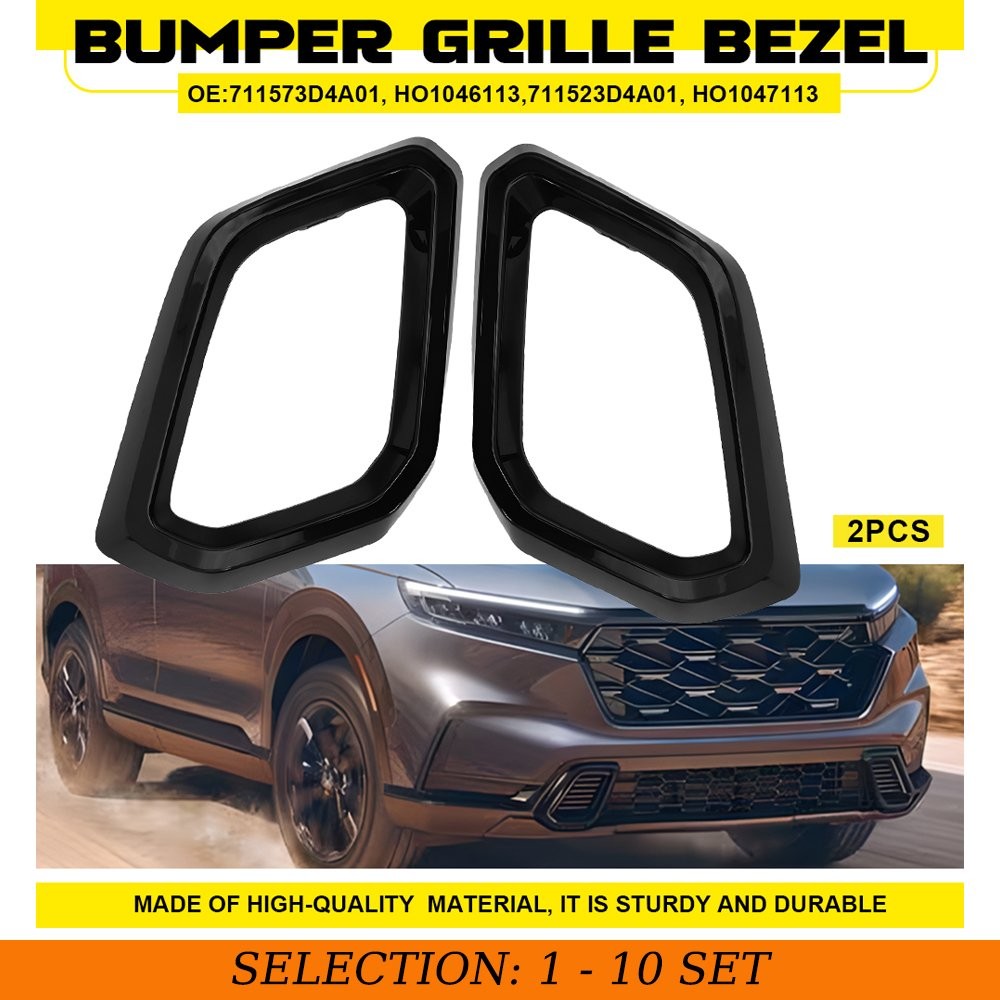 2-20X For Honda CR-V 2023-2025 Fog Light Cover Bezel Trim Front Left Right Black