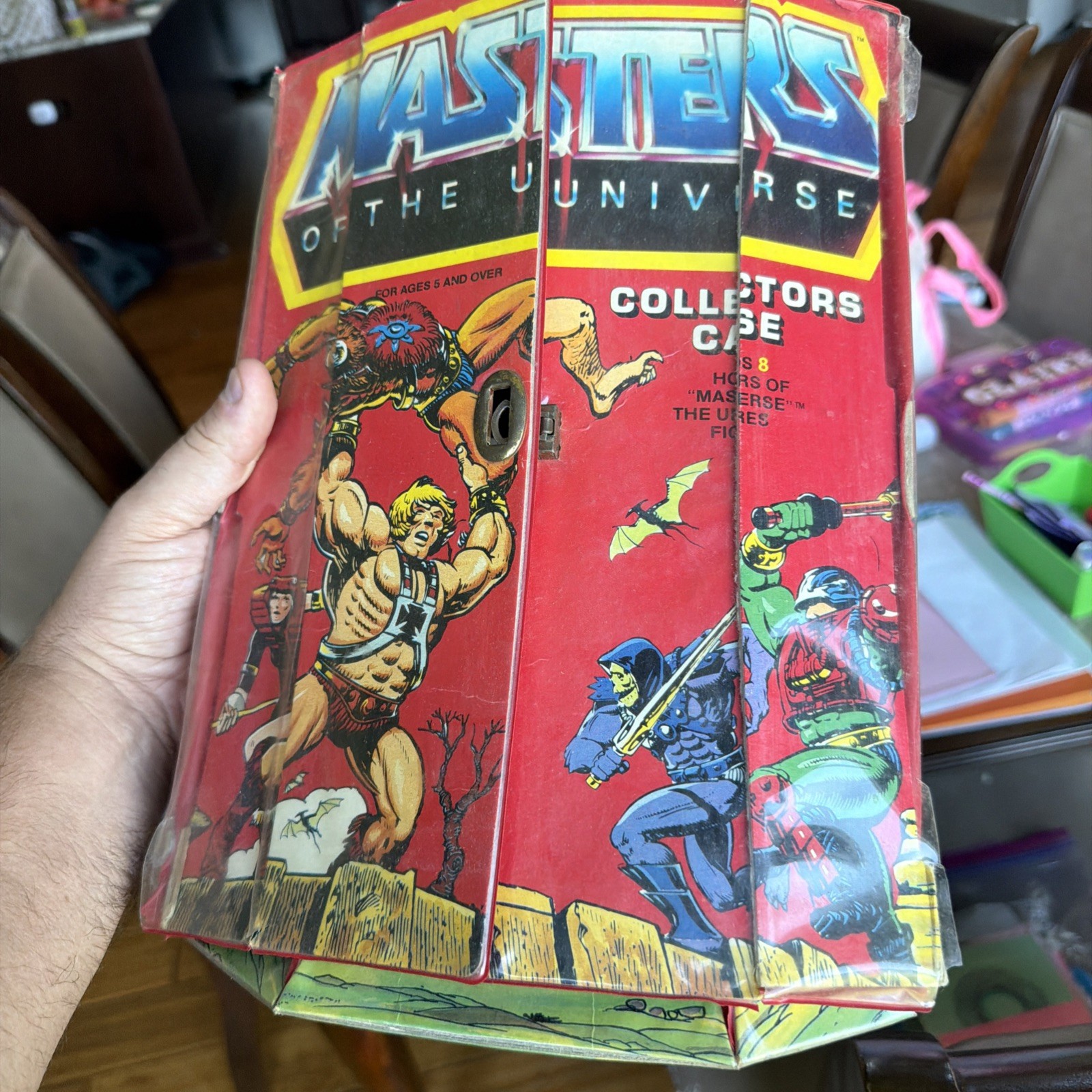 Vintage He-Man Masters Universe Collector’s Action Figure Carrying Case MOTU