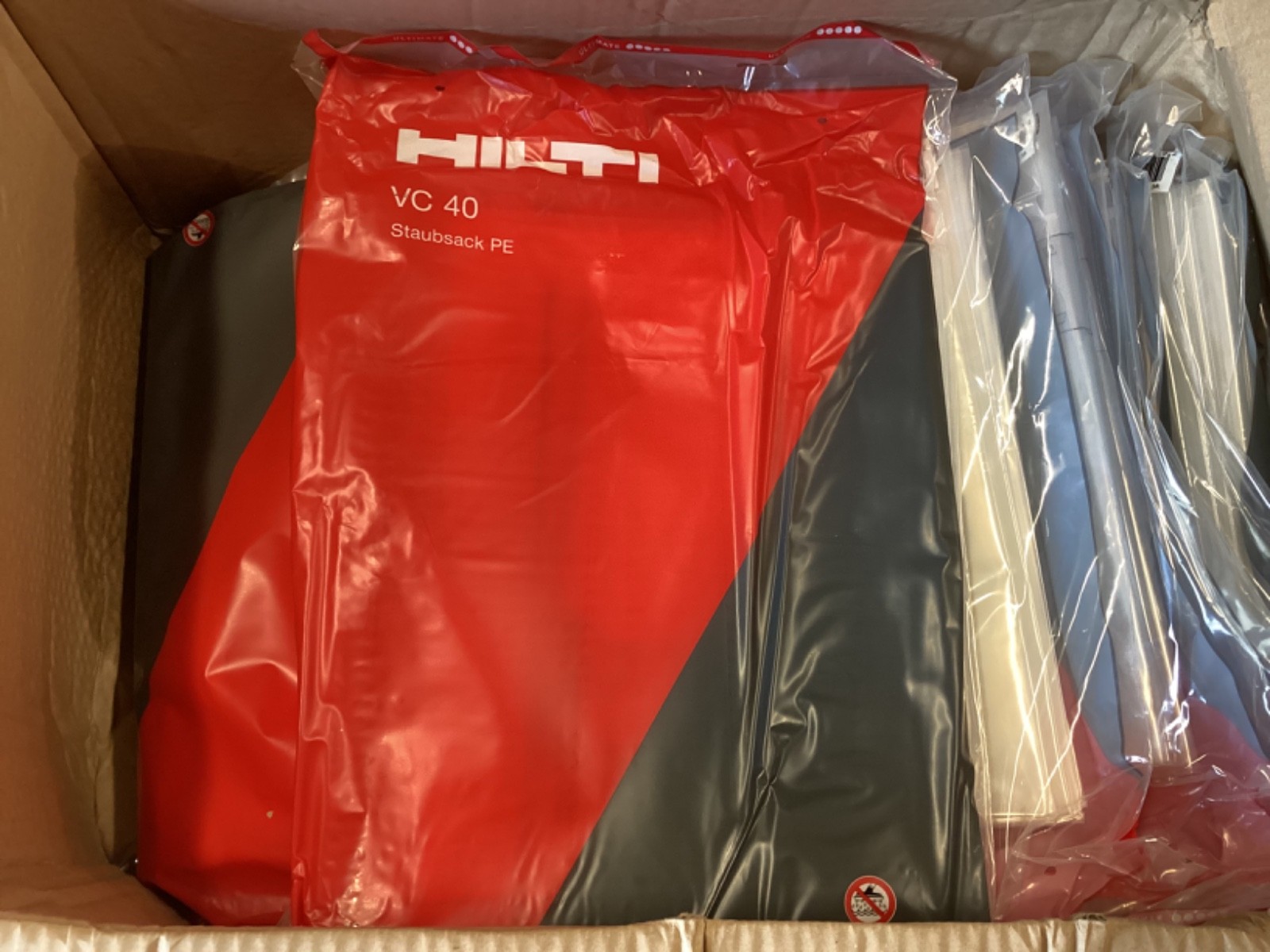 HILTI VC 40 Ultimate DUST BAGS Plastic Staubsack PE- NEW SEALED Box OF 100 - OEM