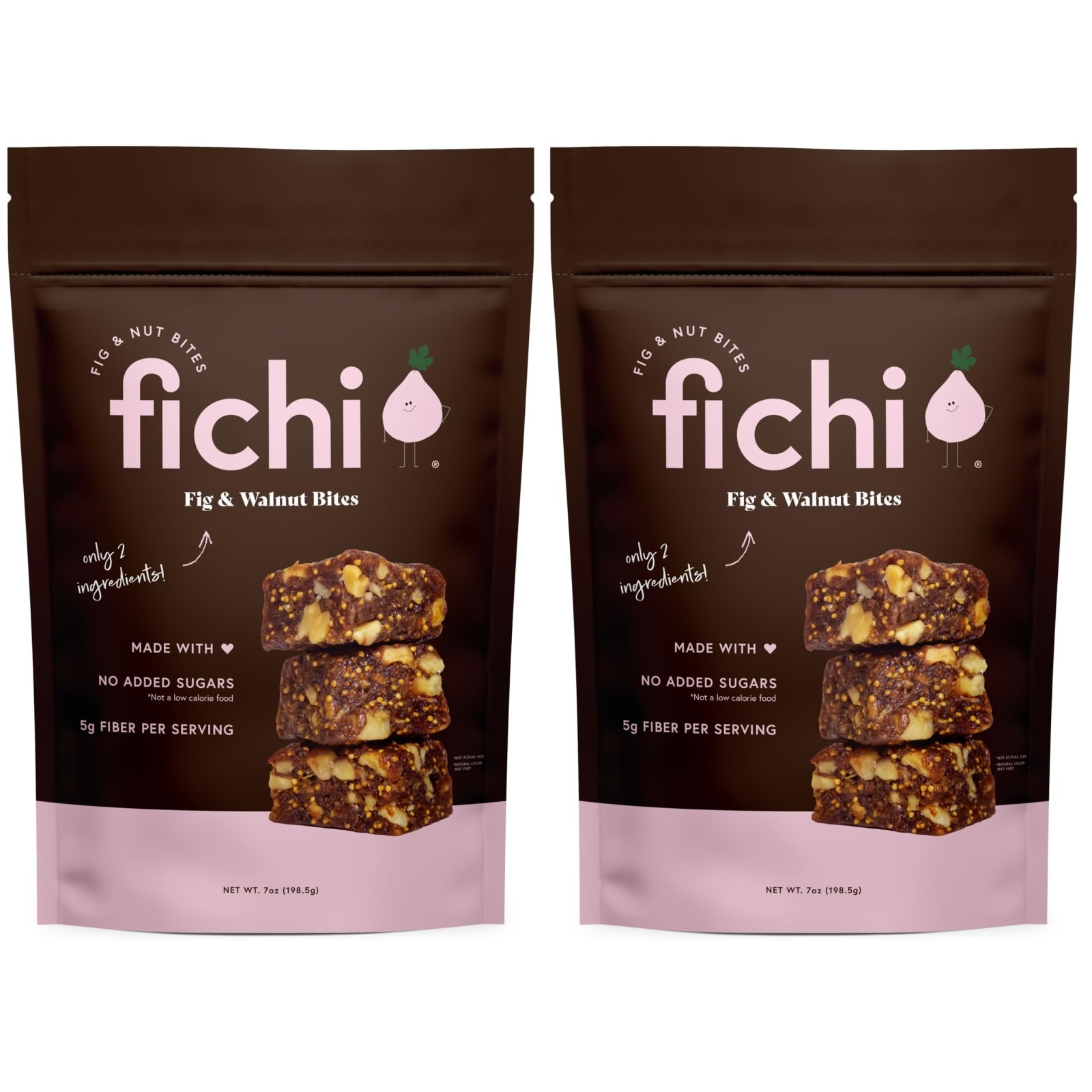 Fichi Fig & Walnut Bites 2 Pack 1.0 pounds Gluten Free Vegan No Added Sugar
