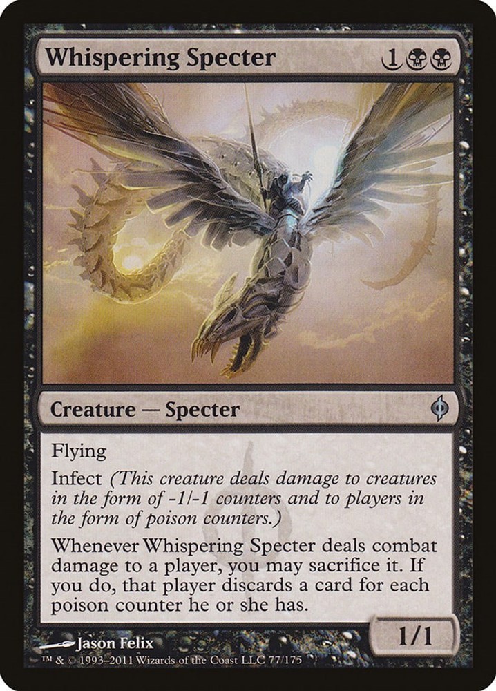 Whispering Specter #77 (LP) New Phyrexia (NPH) MTG