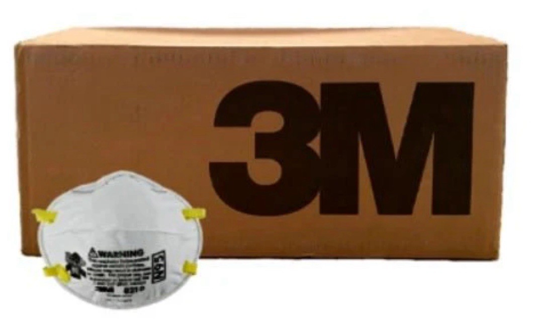 3M 8210 N95 Disposable Particulate Respirator Dust Mask Case of 160 - EXP. 2025