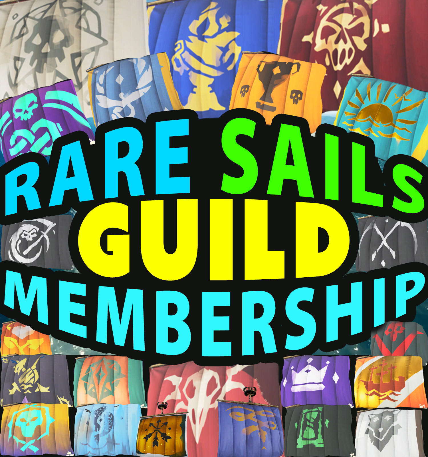Premier SOT Sea of Thieves Guild Membership (RARE SAILS)