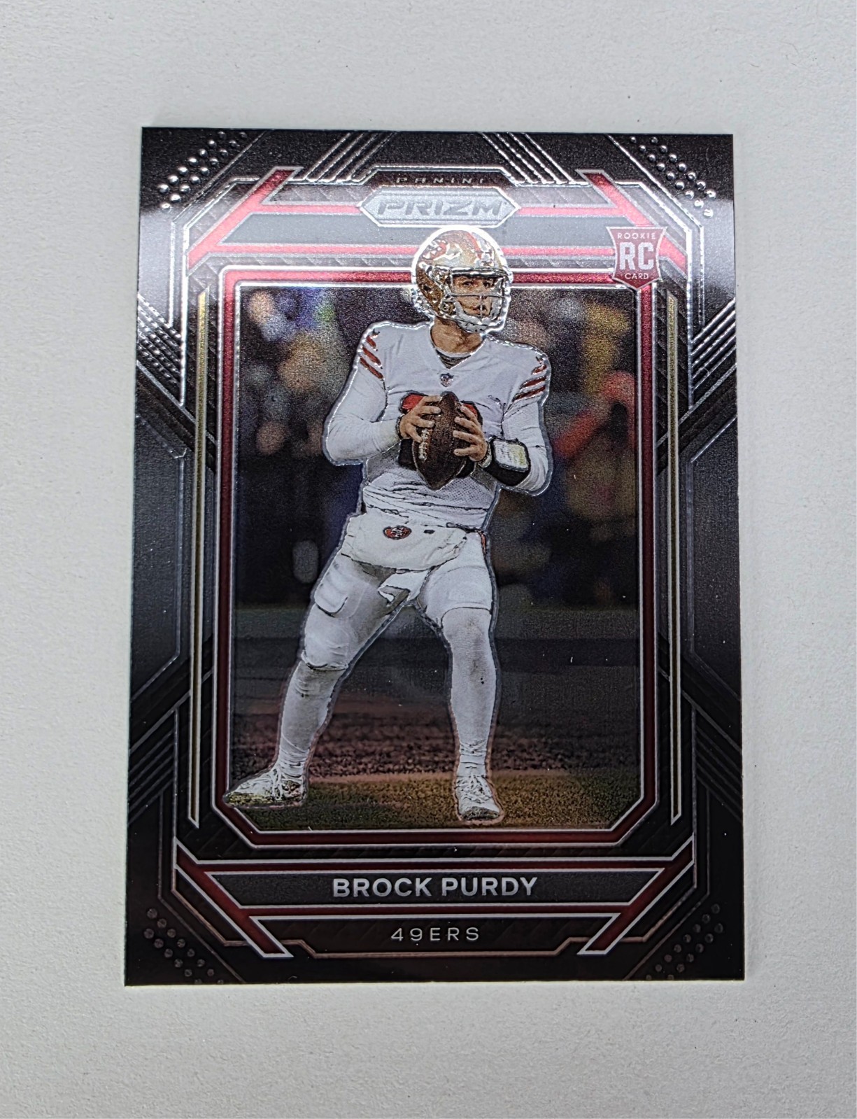 2022 Panini Chronicles Brock Purdy Prizm Black RC #PB-8