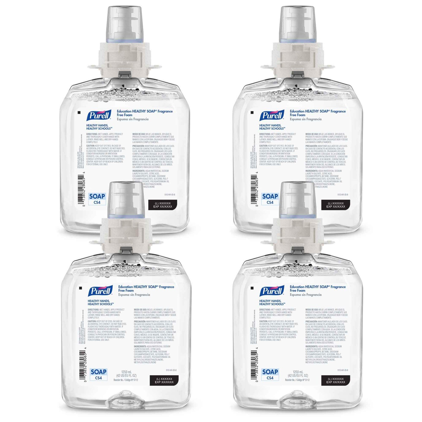 PURELL 517404CT 1250 ml HEALTHY SOAP Mild Foam for CS4 (4/Carton) PURELL 517404CT 1250 ml HEALTHY SOAP Mild Foam for CS4 (4/Carton)
