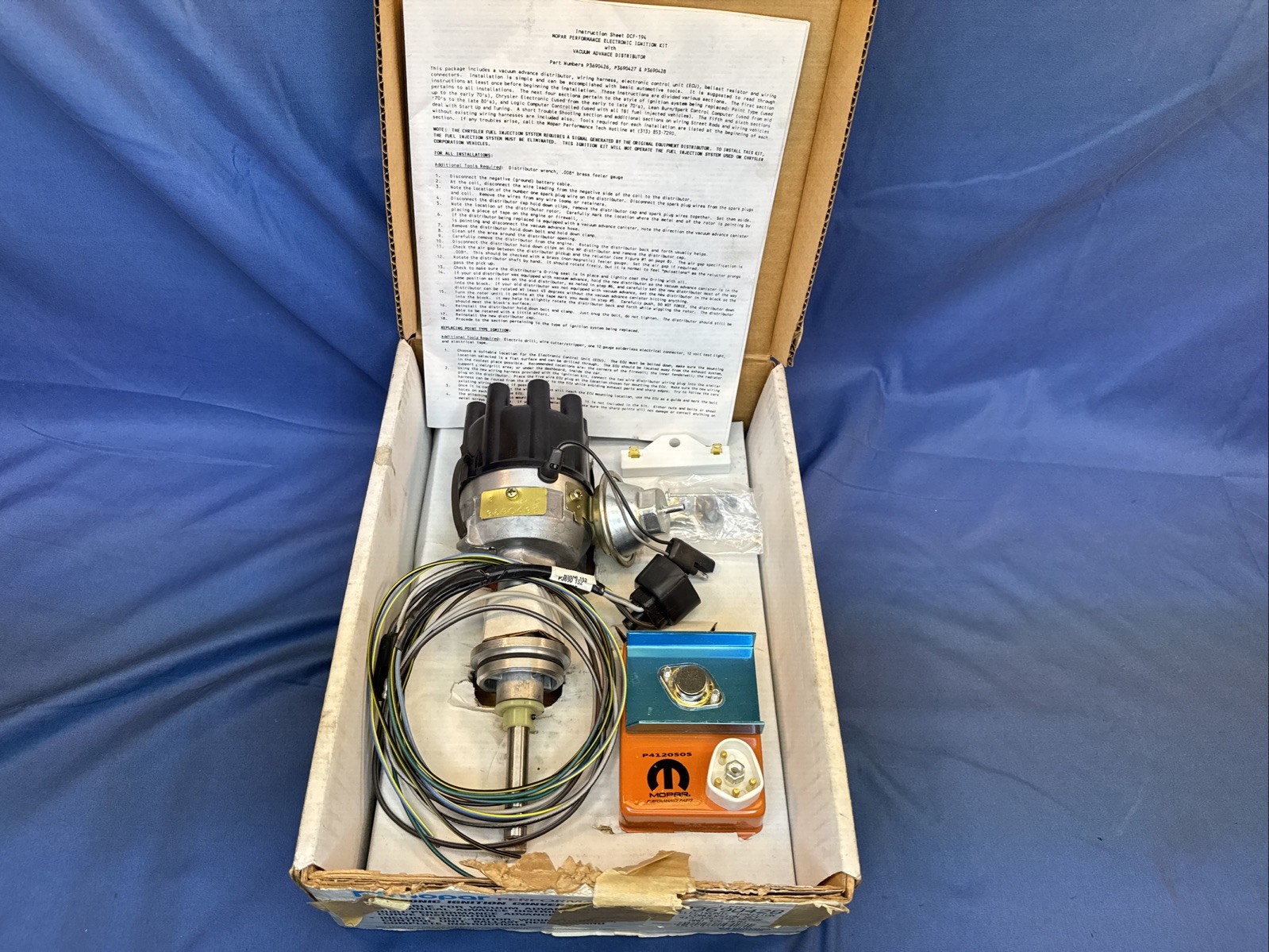 NOS Mopar Performance P3690428 Electronic Ignition Conversion Kit RB 413 426 440 NOS Mopar Performance P3690428 Electronic Ignition Conversion Kit RB 413 426 440