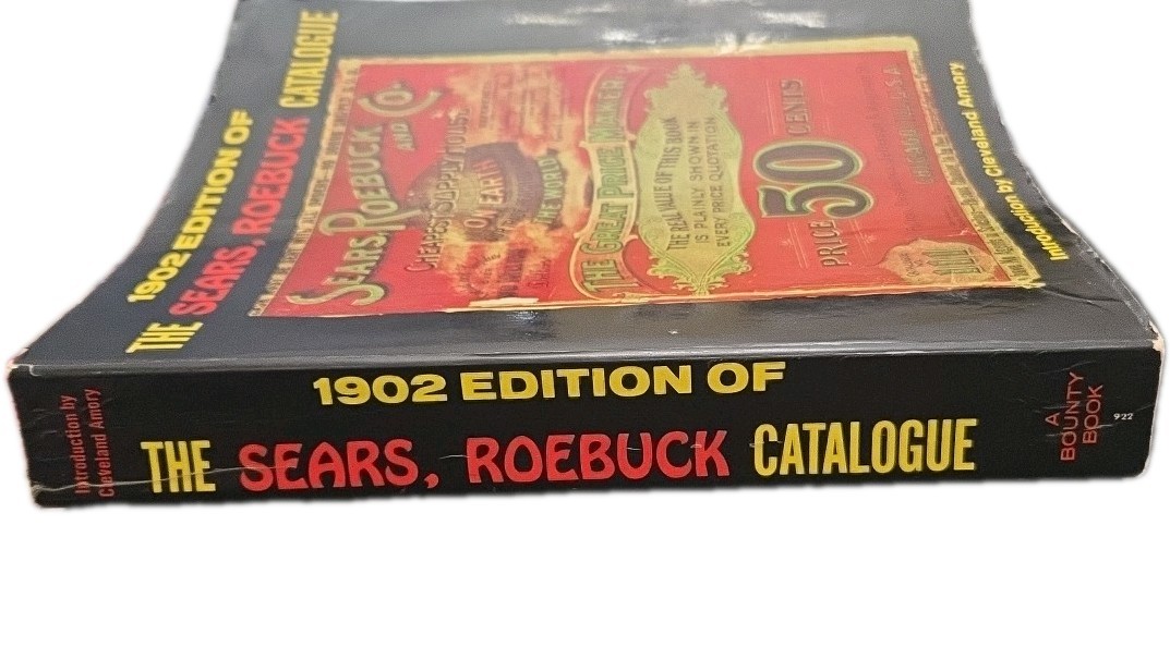 1969 Reprint of 1902 Edition The Sears Roebuck Catalog Paperback Sears Vintage