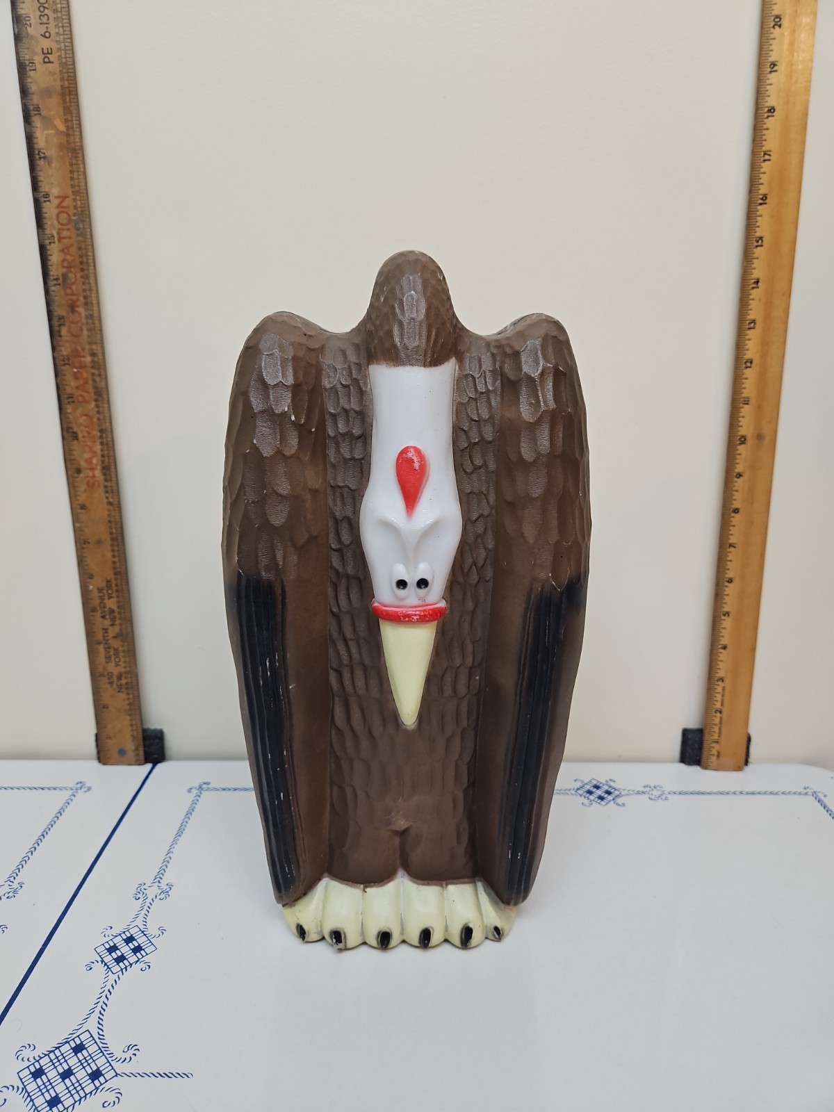 VULTURE Rare DON FEATHERSTONE Union Products  HALLOWEEN Light Up Blow Mold WORKS