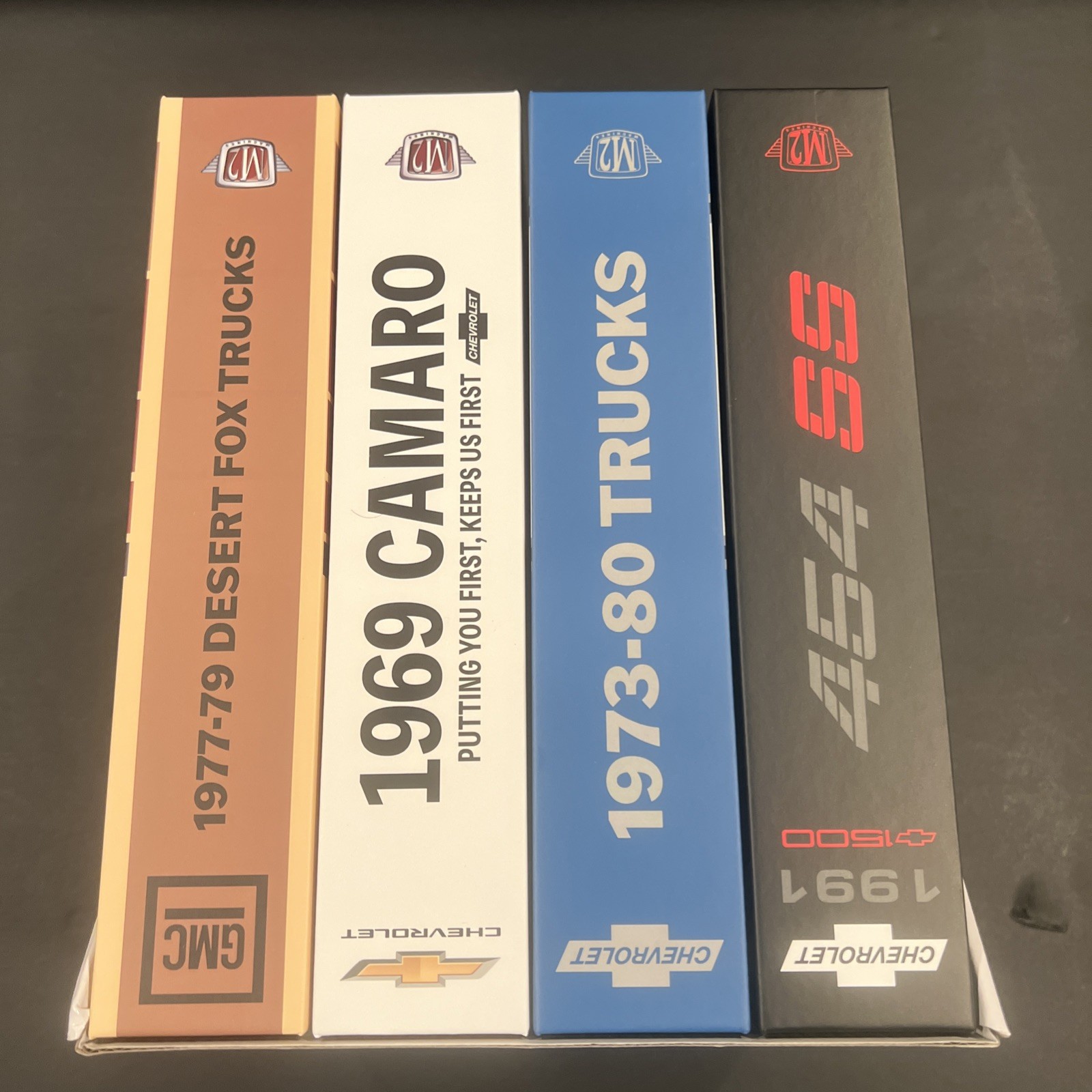 M2 Machines 1:64 Shadow Box Complete Set lot of 4 with Sleeve 2026