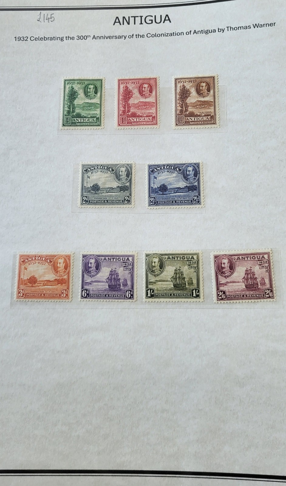 British Antigua KGVI 1932-74 KGV-KGVI-QE II Huge Stamps Sets C.v.£1000 Plus