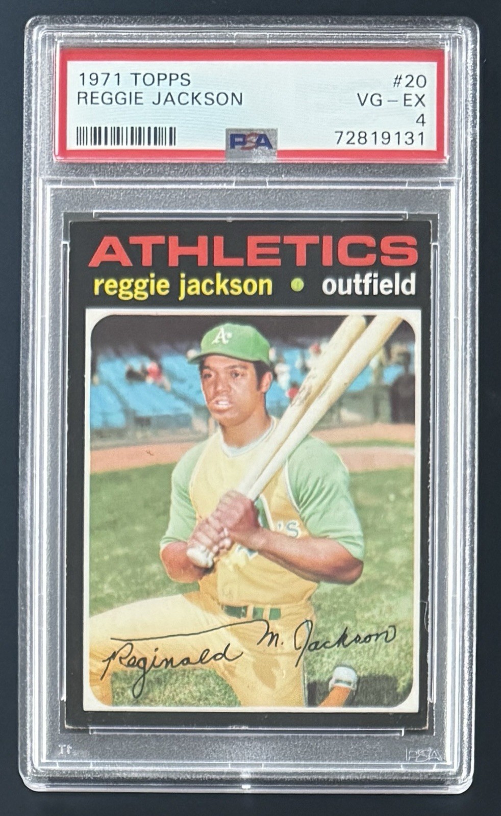 1971 TOPPS REGGIE JACKSON HOF PSA GRADED