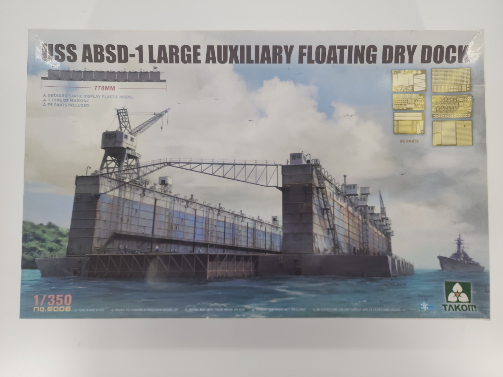Takom 1/350th Scale USS ABSD-1 Large Auxiliary Floating Dry Dock Kit No. 6006 Takom 1/350th Scale USS ABSD-1 Large Auxiliary Floating Dry Dock Kit No. 6006