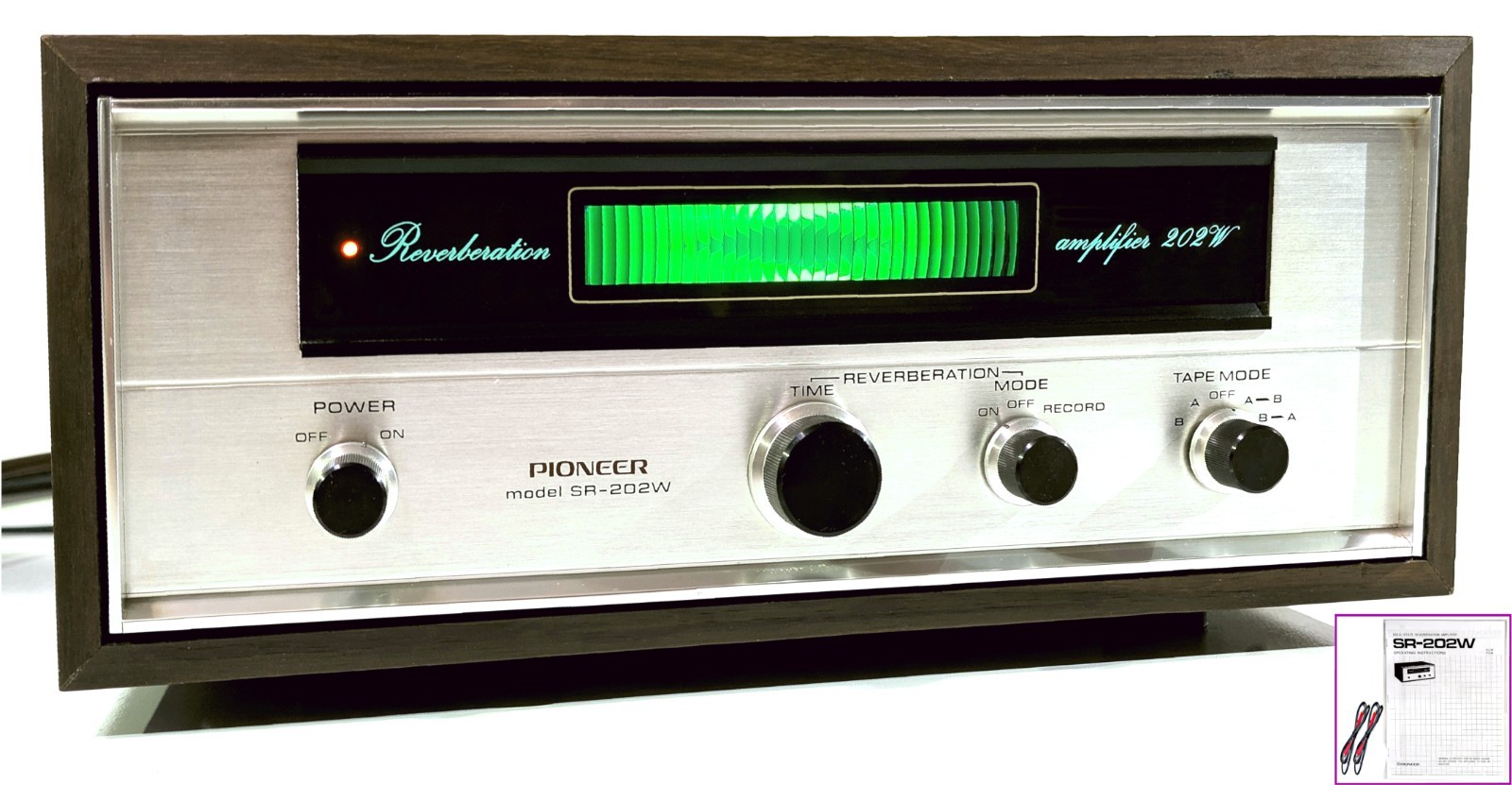 🔥【PRO SERVICED】MINTY Pioneer SR-202W Reverb Amp~XSTR/TANK/LED MODS💥GUARANTY